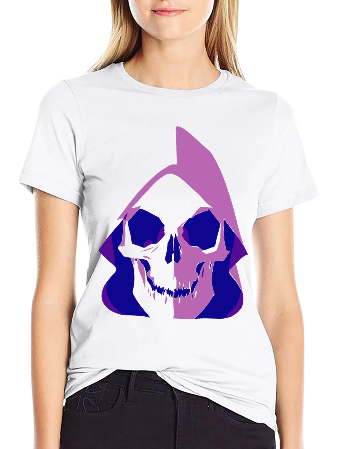 Grim Reaper Graphic T-Shirt - Stylish Gothic Tee