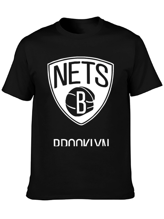 Brooklyn Nets Black Graphic T-Shirt