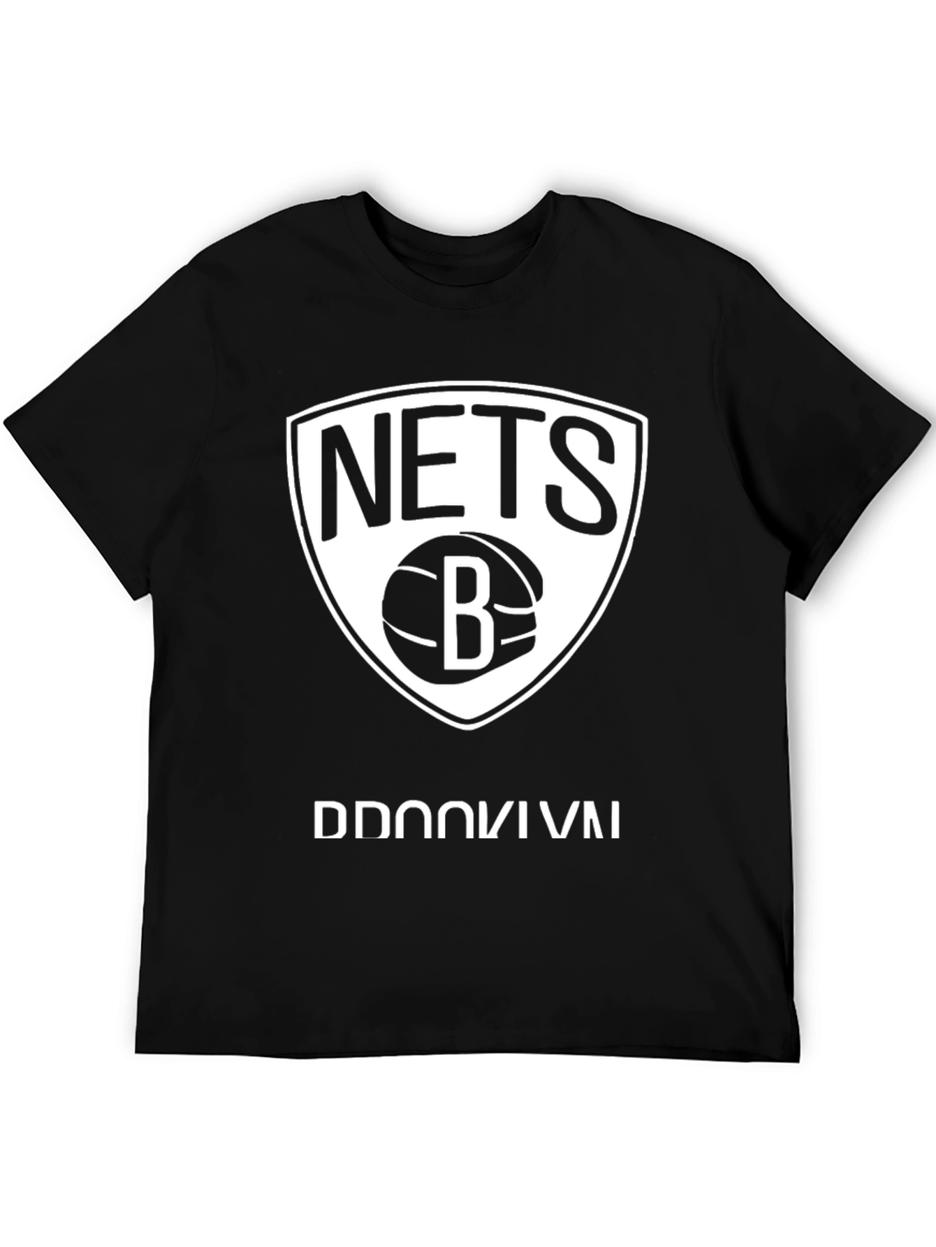 Brooklyn Nets Black Graphic T-Shirt