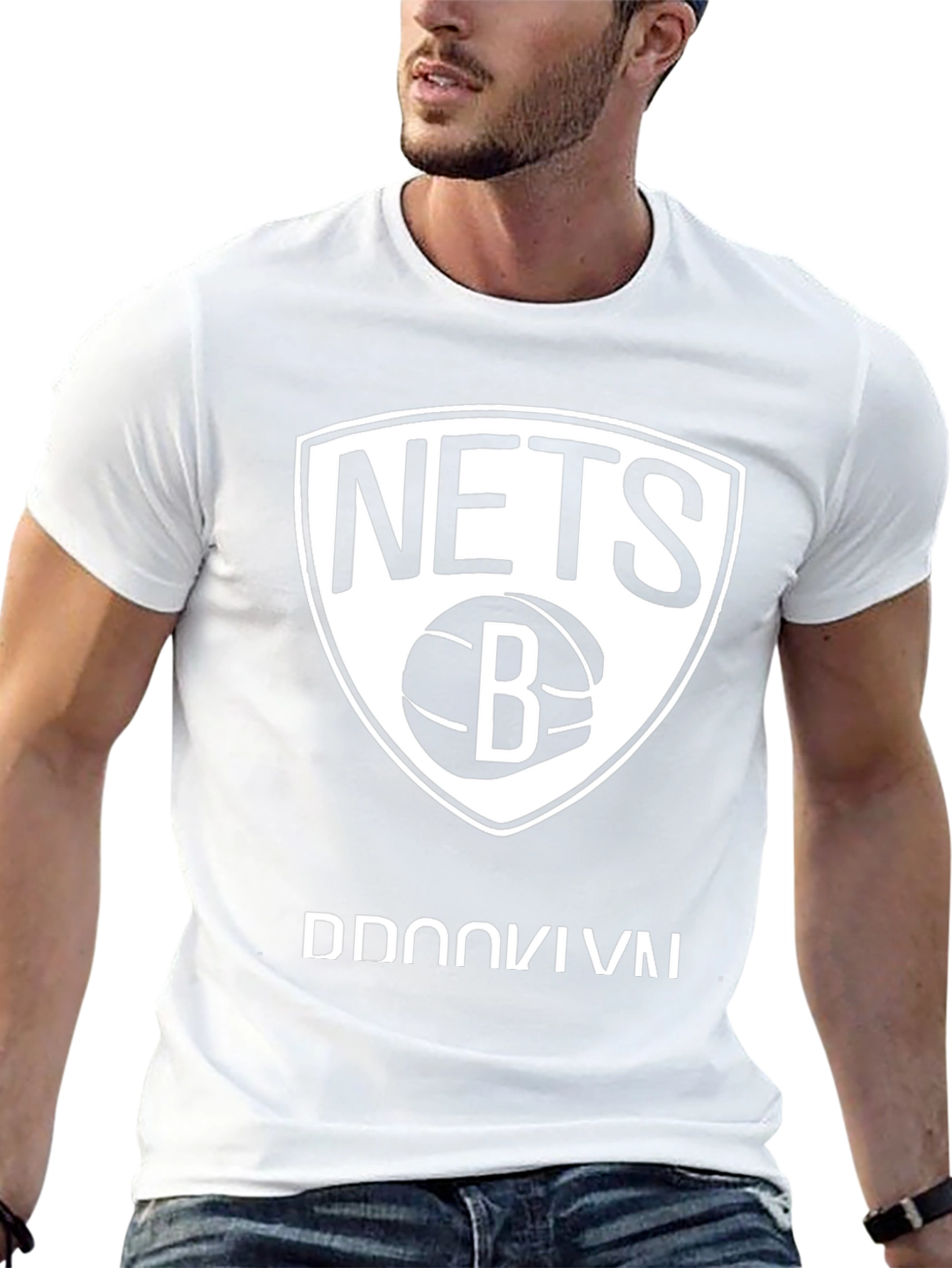 Brooklyn Nets Black Graphic T-Shirt