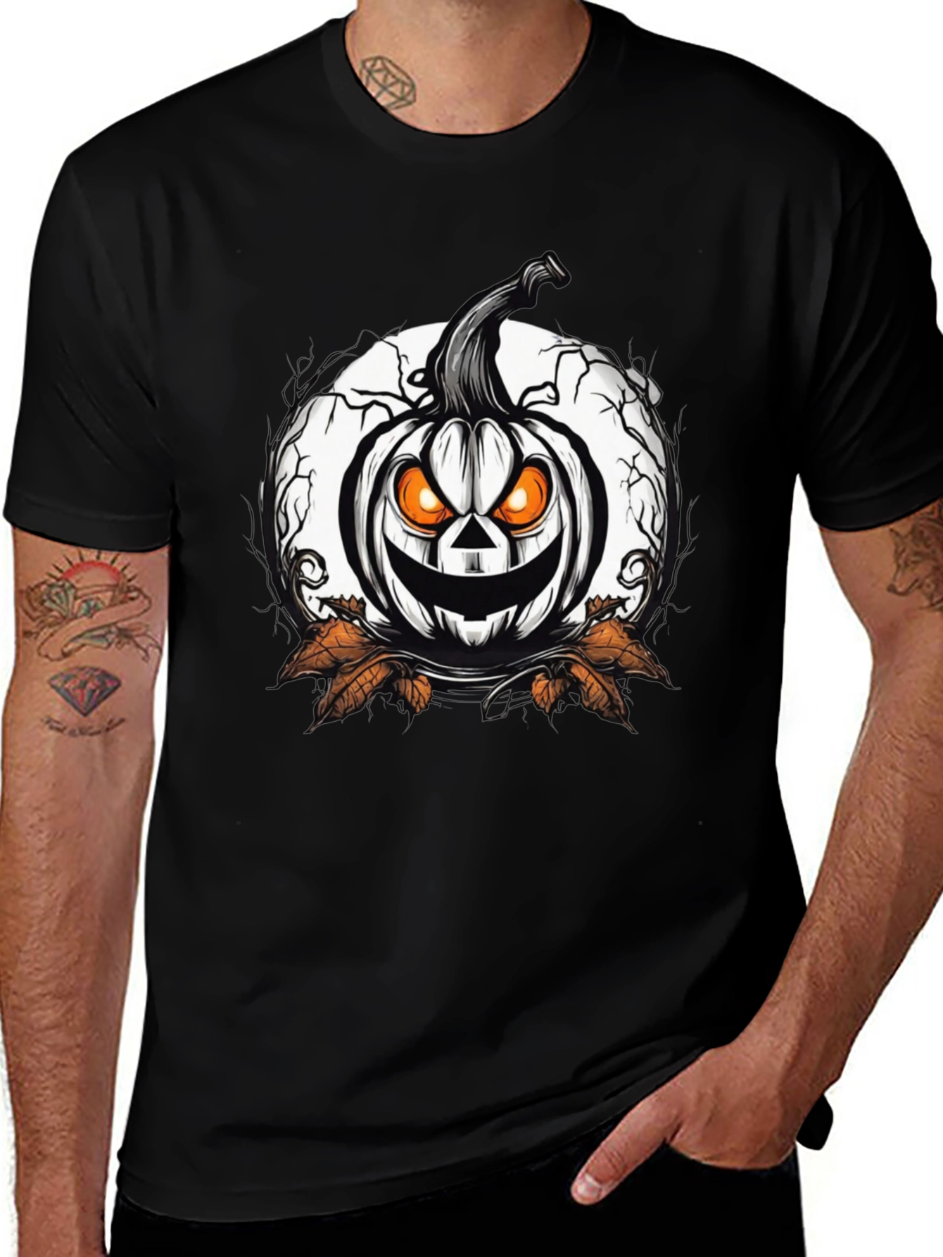Halloween Pumpkin Graphic T-Shirt