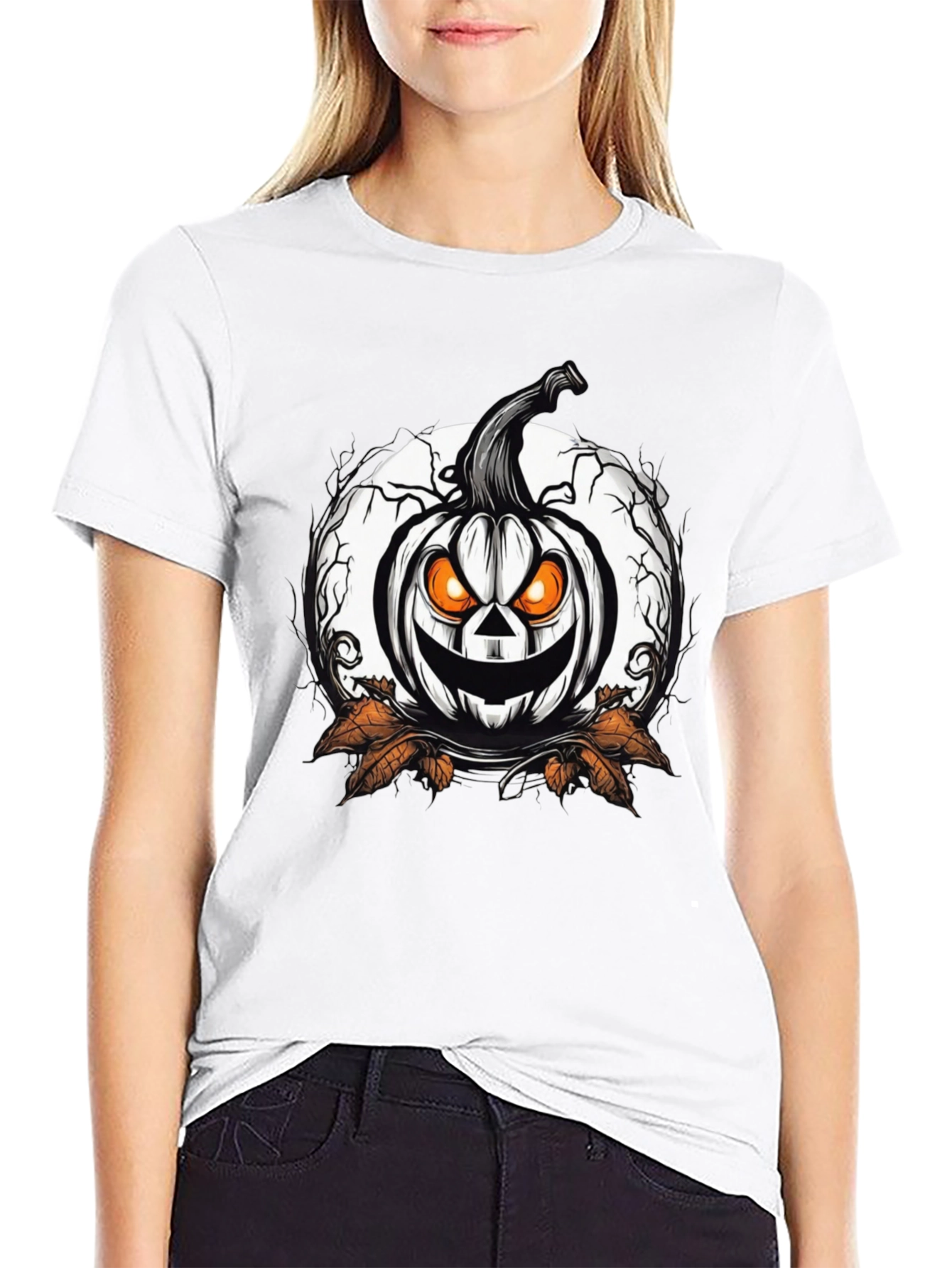 Halloween Pumpkin Graphic T-Shirt