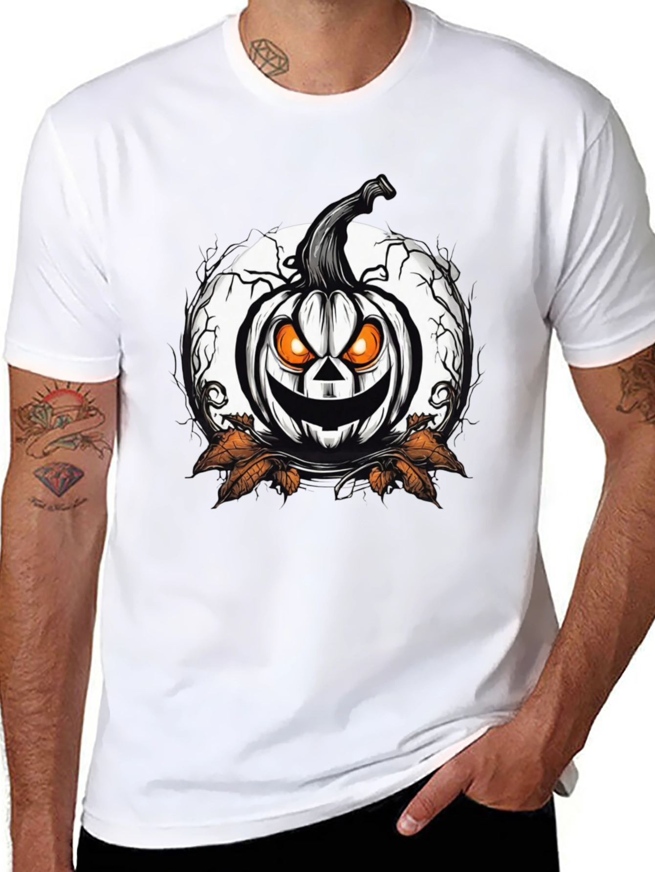 Halloween Pumpkin Graphic T-Shirt
