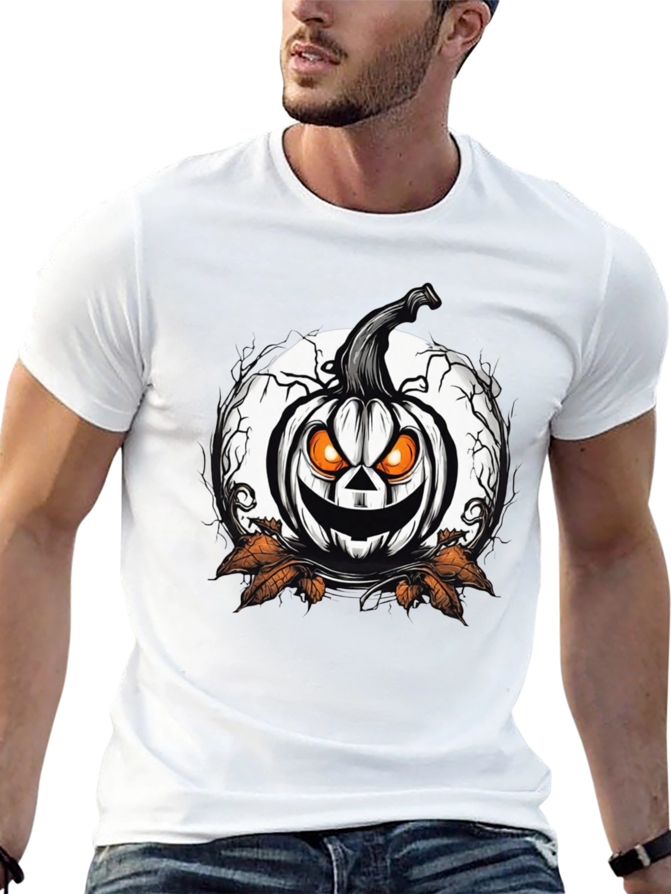 Halloween Pumpkin Graphic T-Shirt