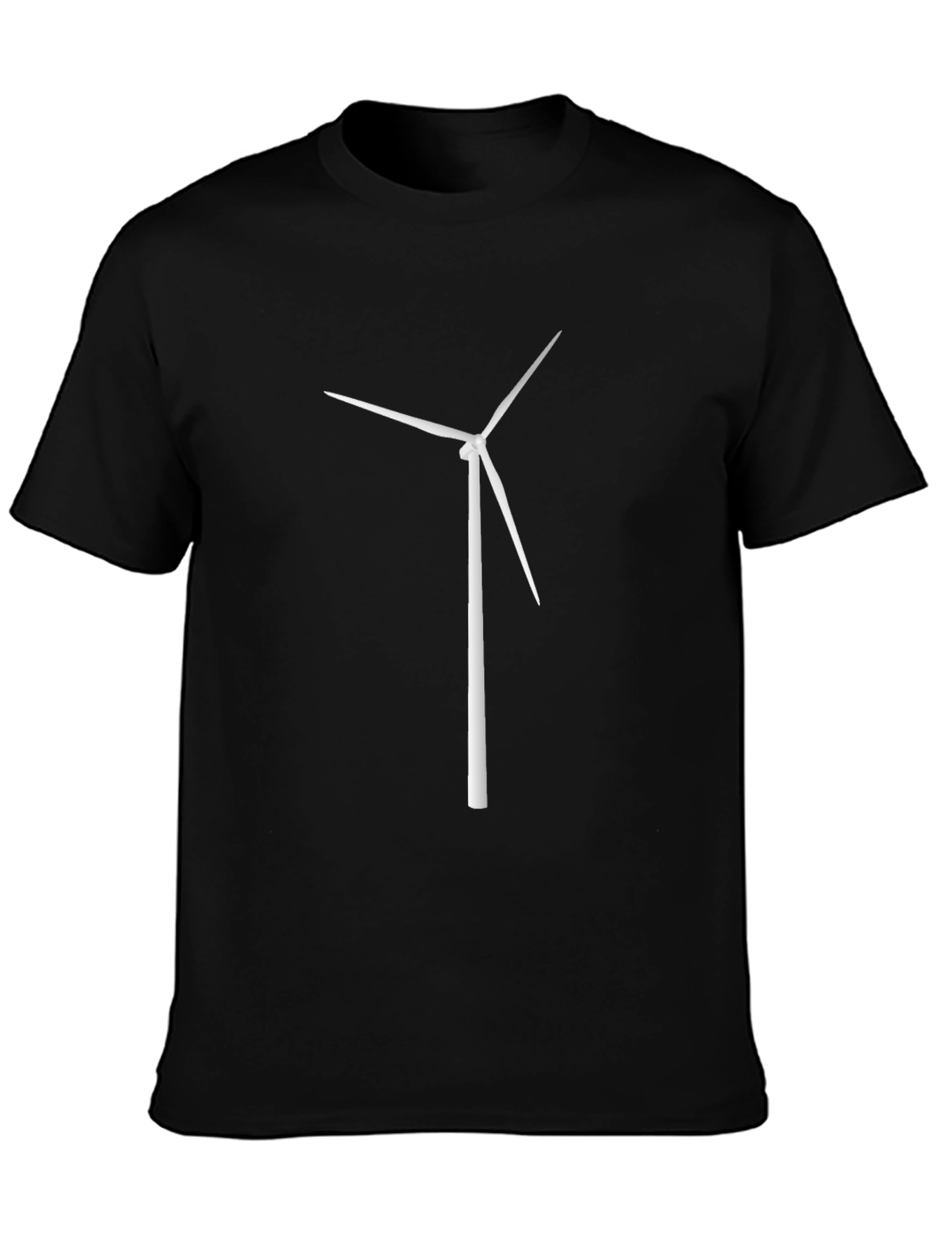 Wind Turbine Graphic Tee - Black