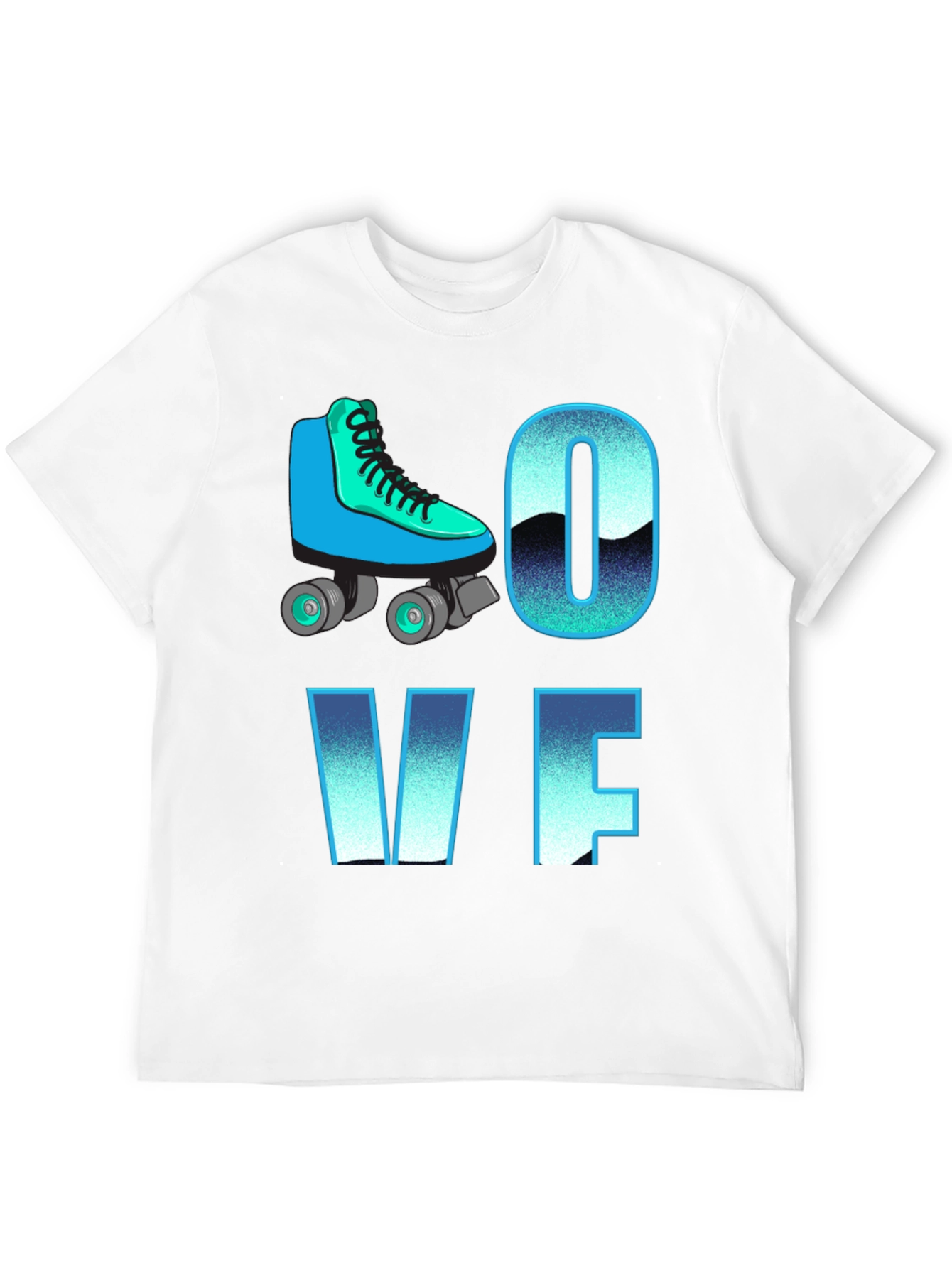 Roller Skate LOVE Graphic T-Shirt