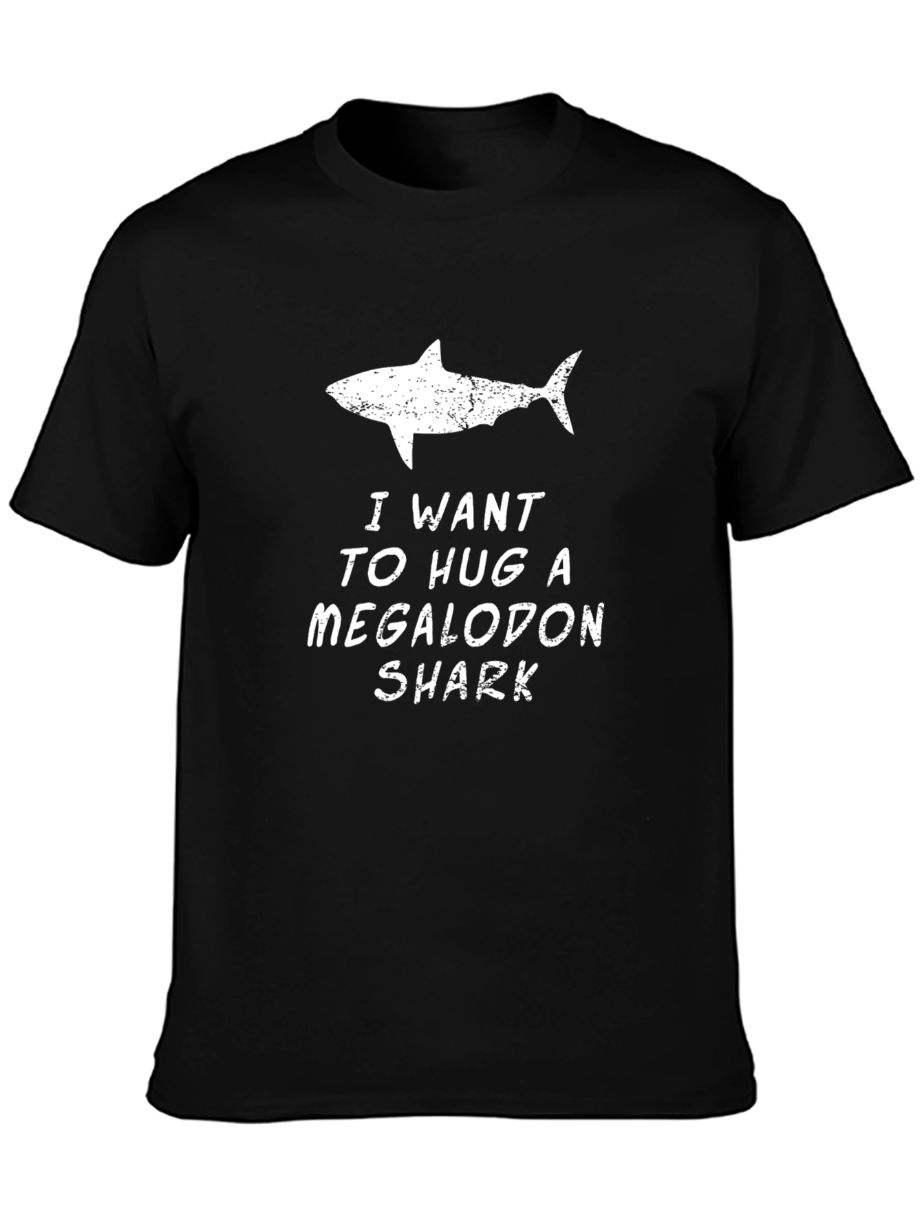 I Want to Hug a Megalodon Shark Graphic Tee