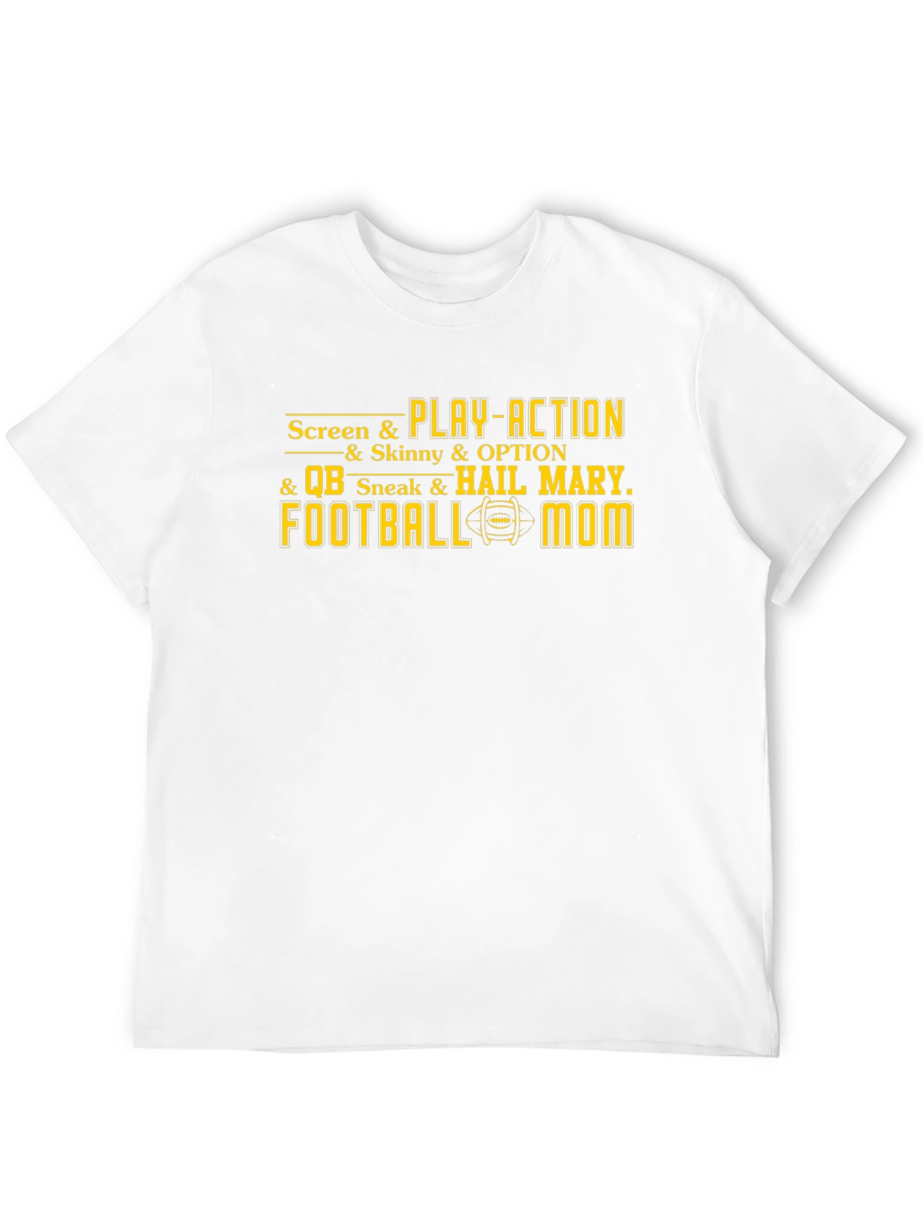Football Mom T-Shirt - Screen & Play-Action Graphic Tee