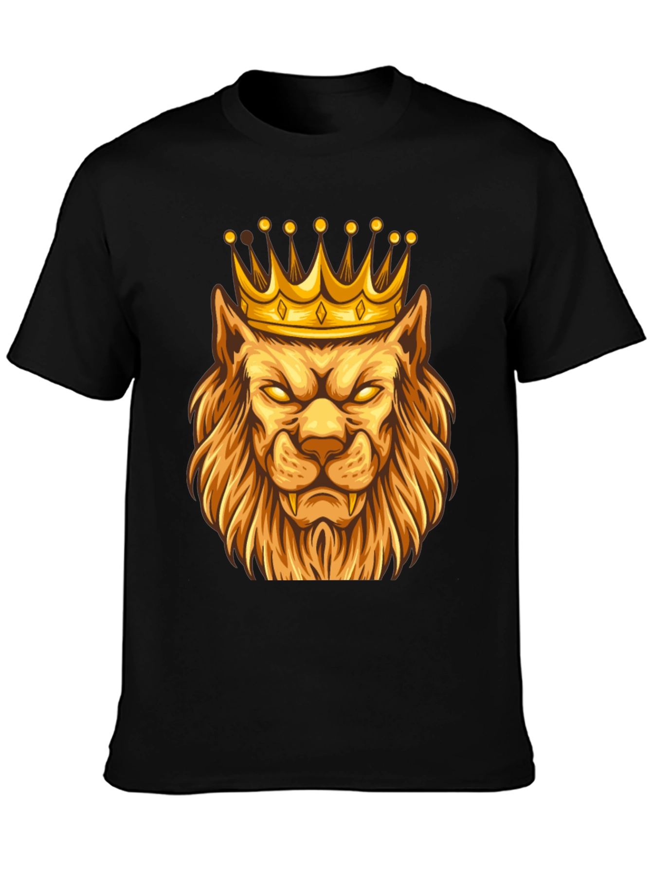 Lion King Graphic Tee - Black Cotton T-Shirt