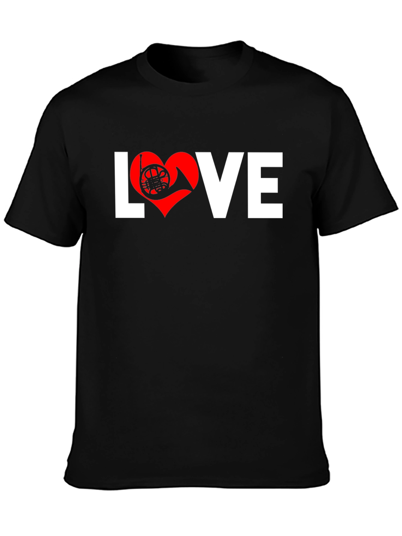 Love French Horn T-Shirt Musician Tee