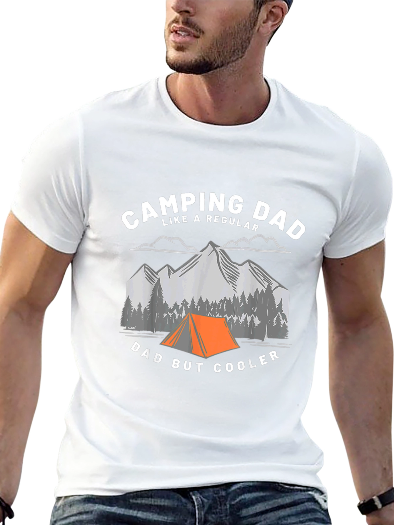 Camping Dad Funny Graphic Tee