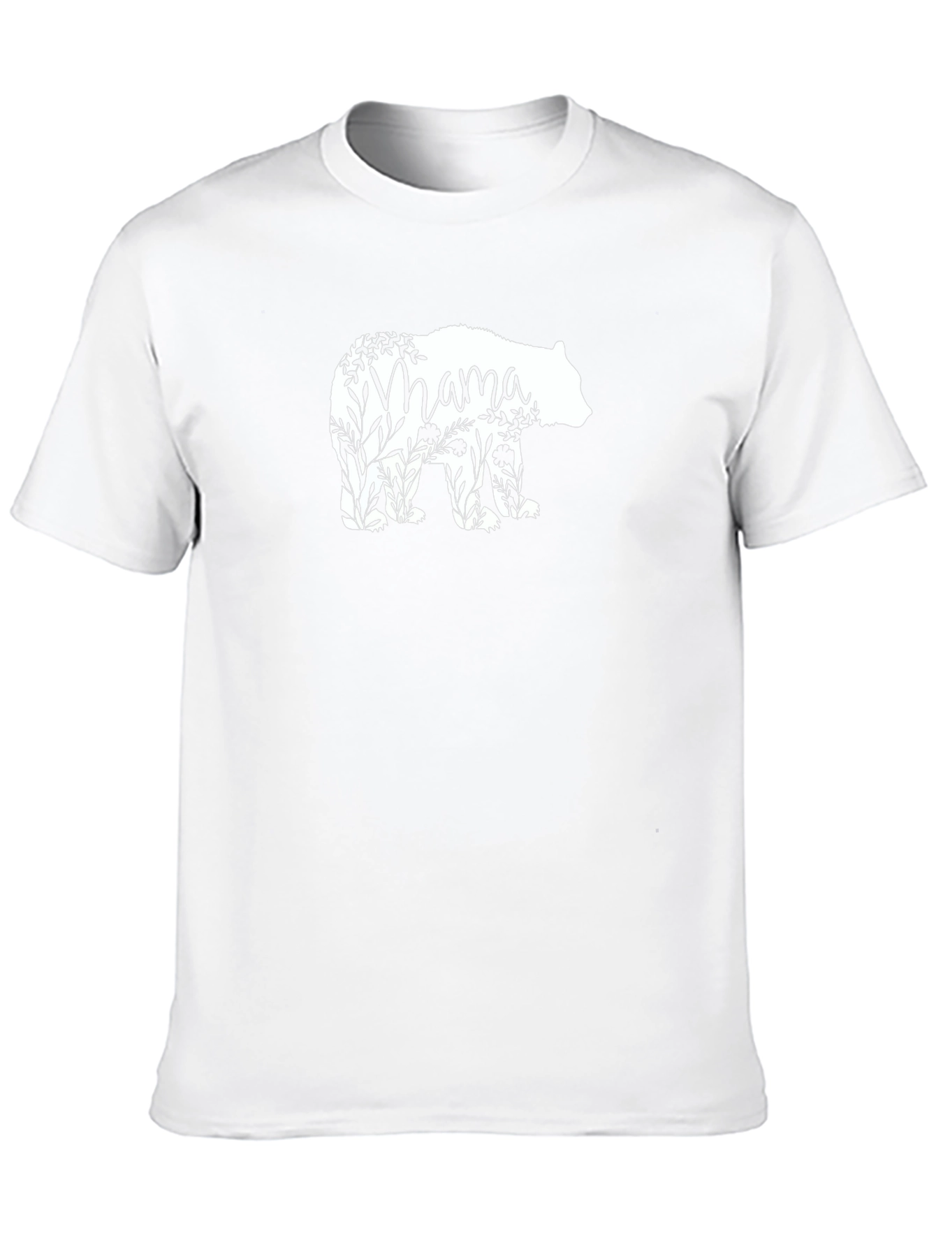 Mama Bear Floral T-Shirt - Black