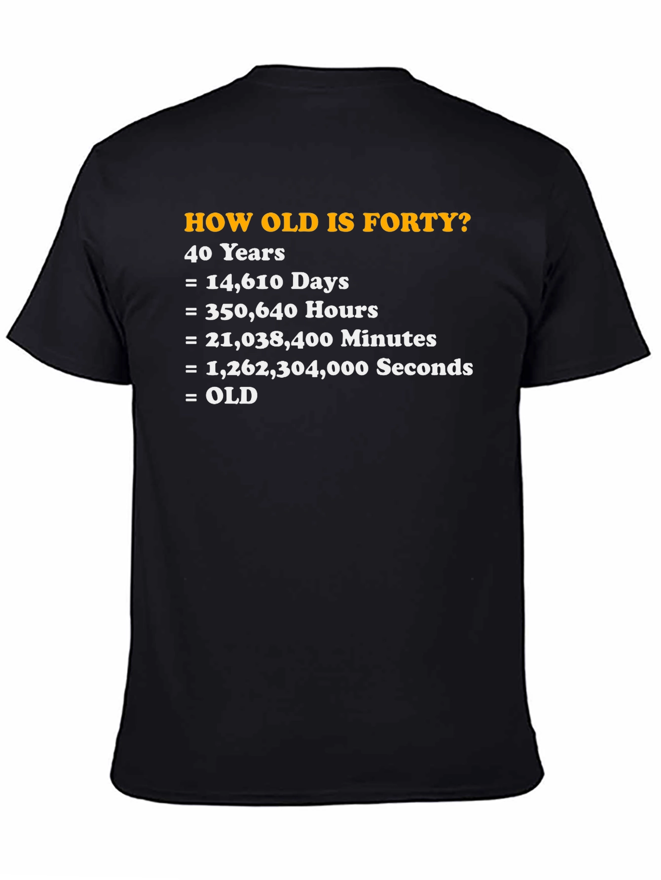 Funny 40th Birthday Forty Years Old T-Shirt