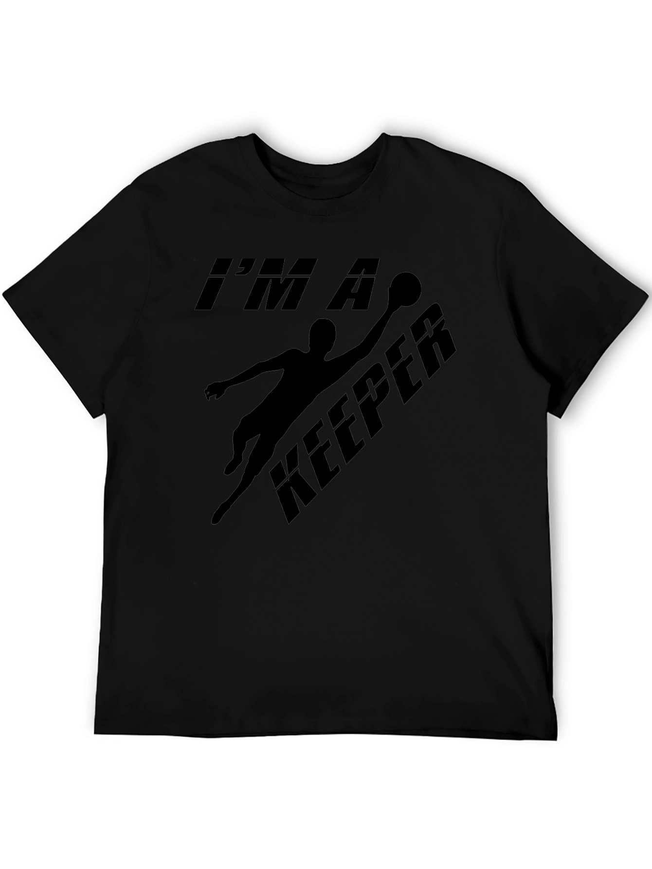 Im A Keeper Goalie Graphic Tee - Black