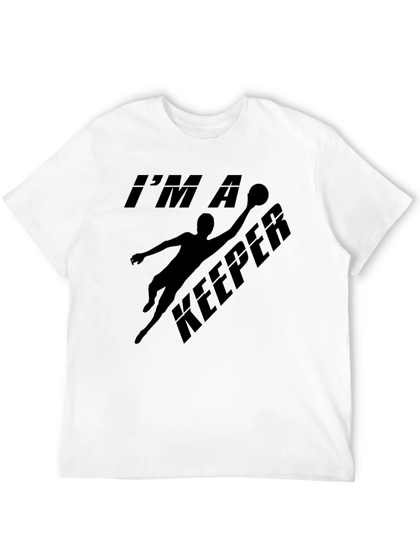 Im A Keeper Goalie Graphic Tee - Black