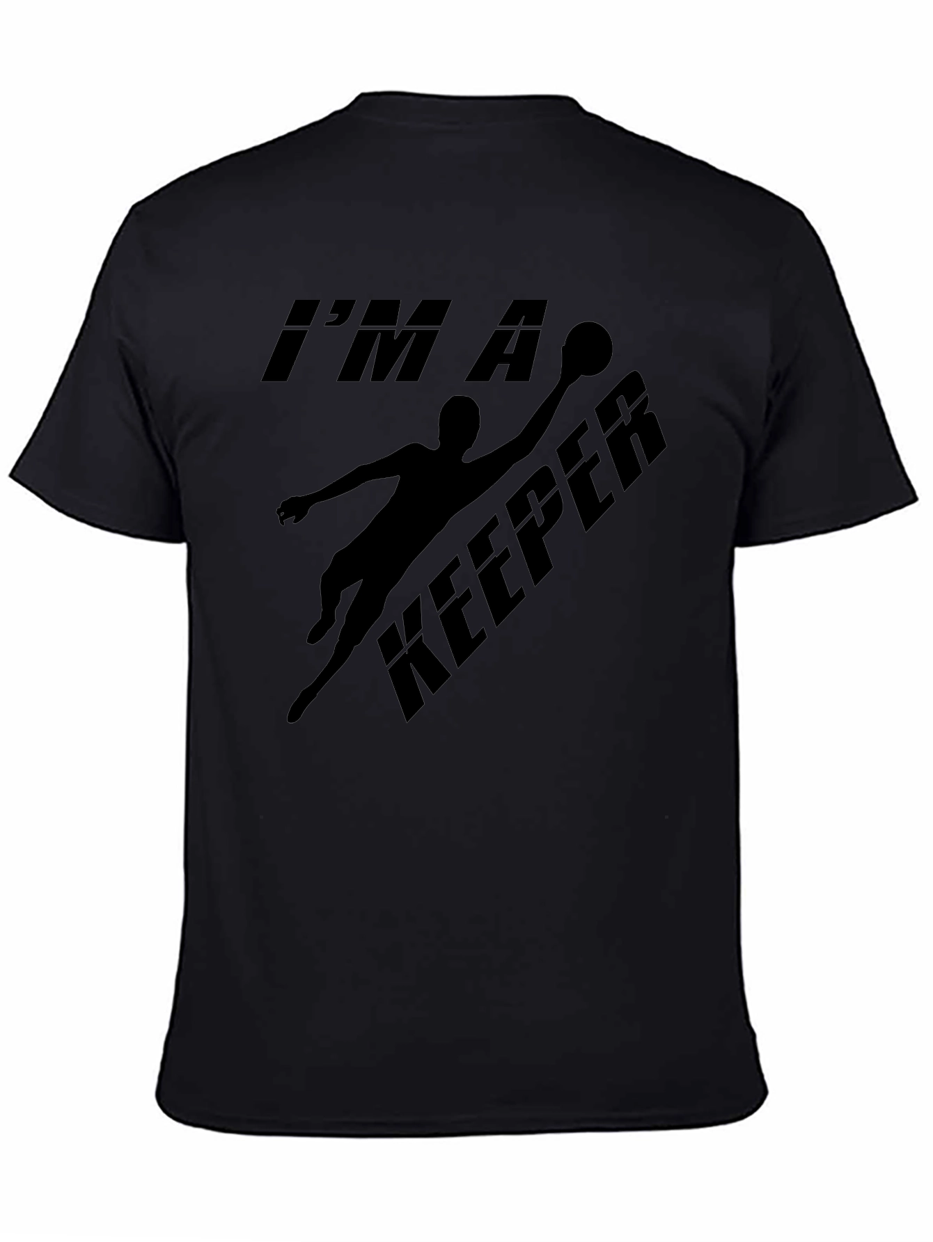 Im A Keeper Goalie Graphic Tee - Black