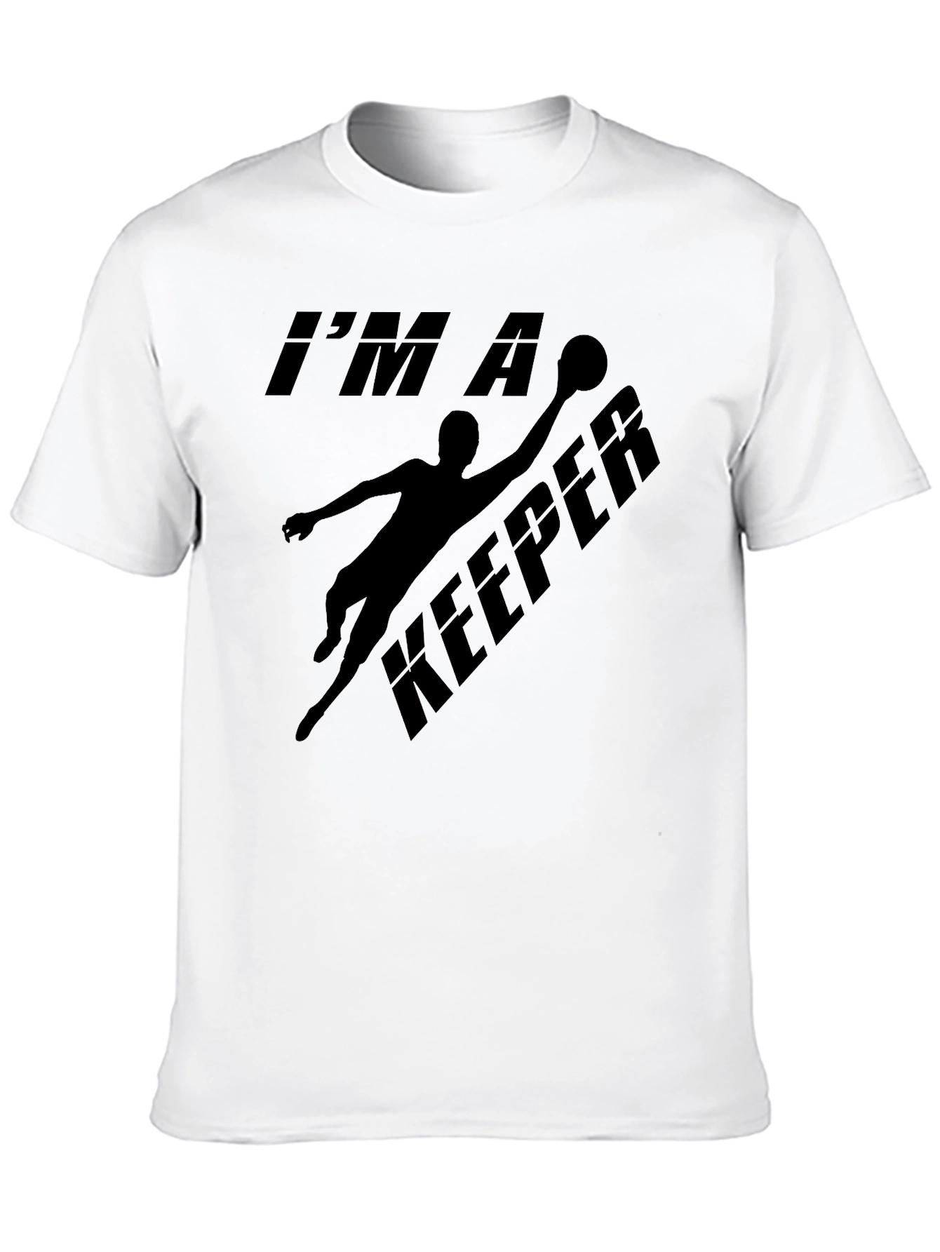 Im A Keeper Goalie Graphic Tee - Black