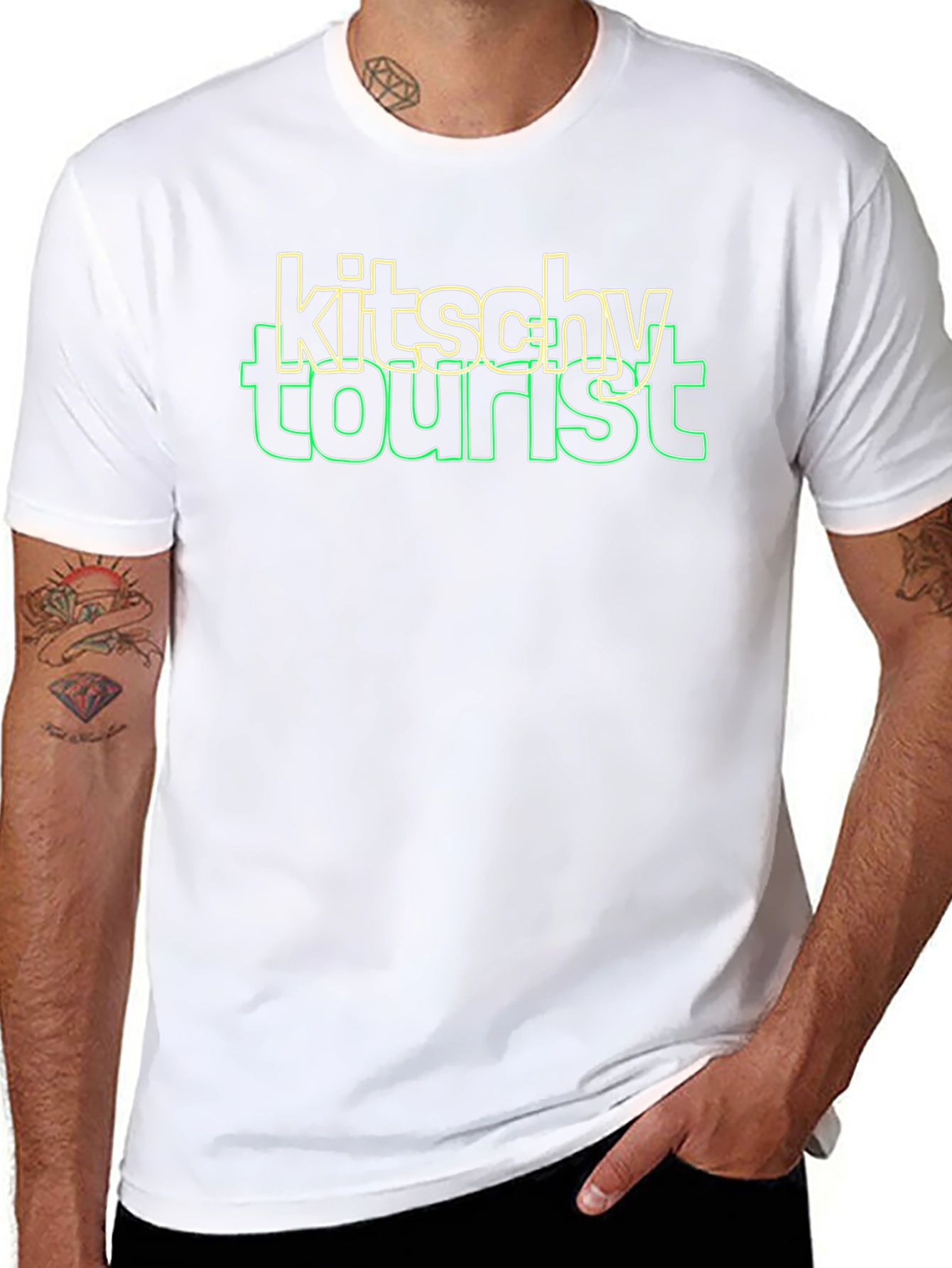 Kitsch Tourist Graphic T-Shirt - Unique Design