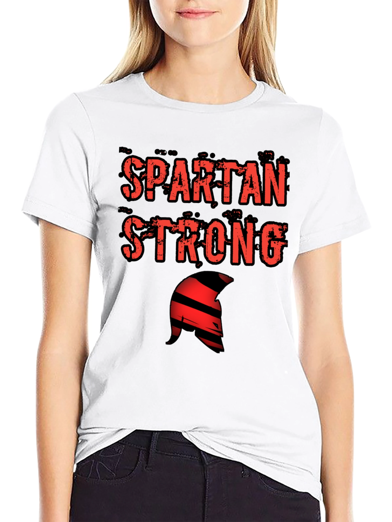 Spartan Strong Graphic Tee - Black