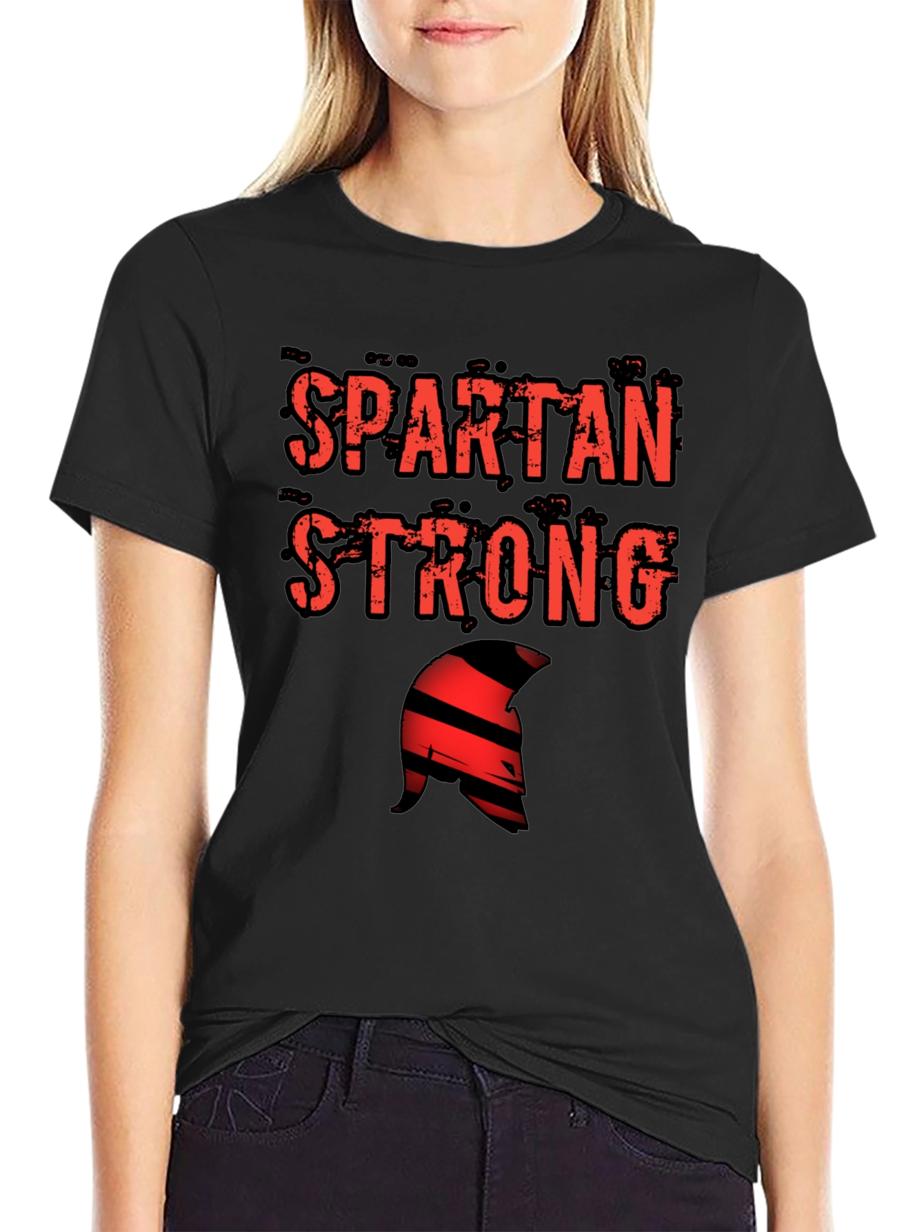 Spartan Strong Graphic Tee - Black