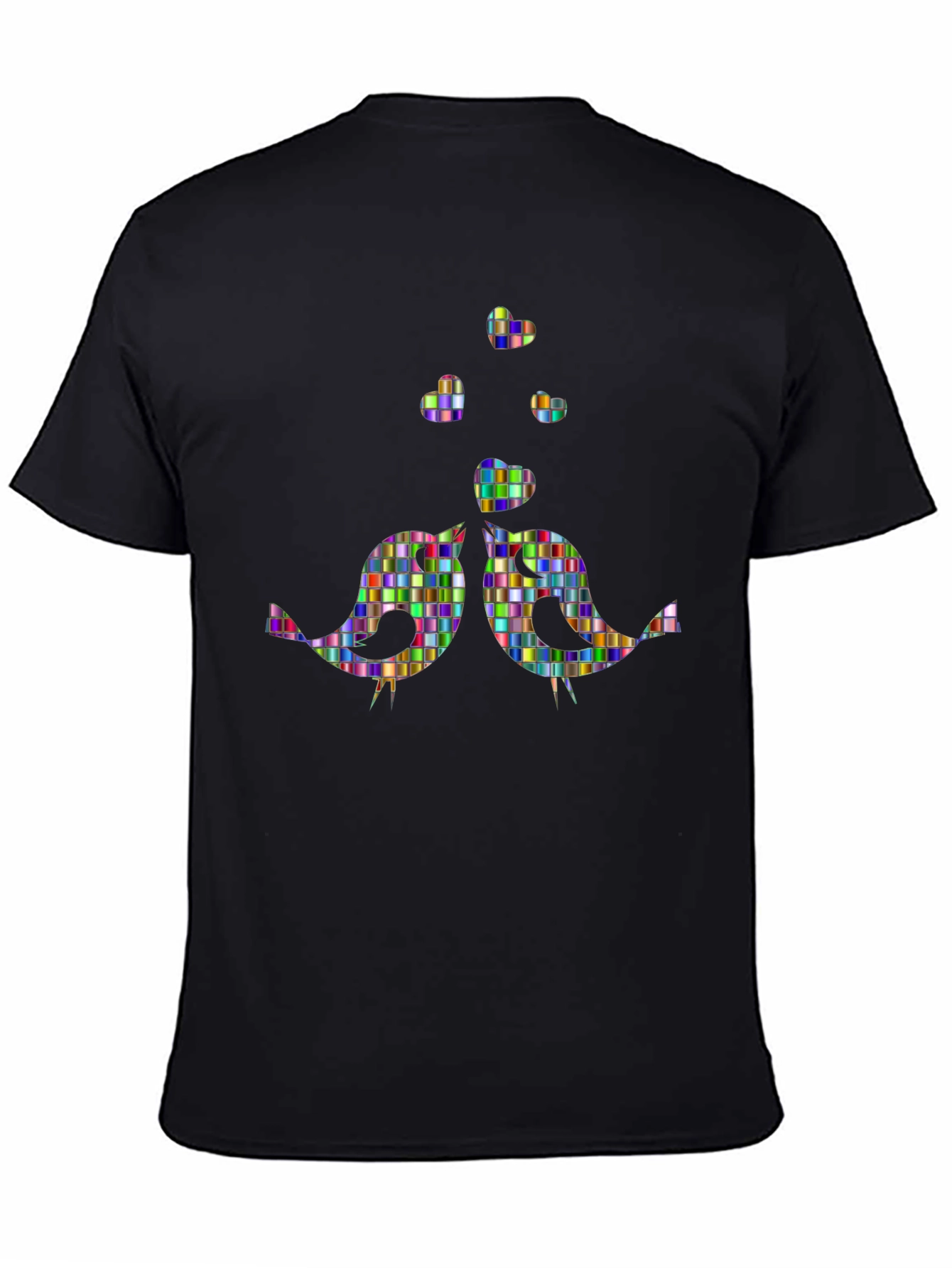 Whimsical Birds Graphic Tee - Unique Design