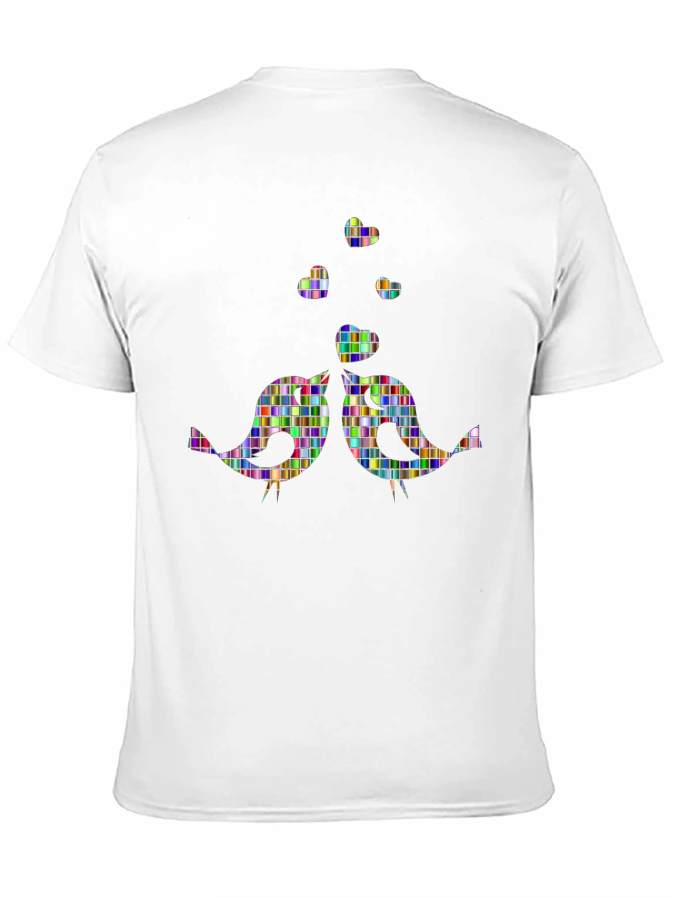 Whimsical Birds Graphic Tee - Unique Design