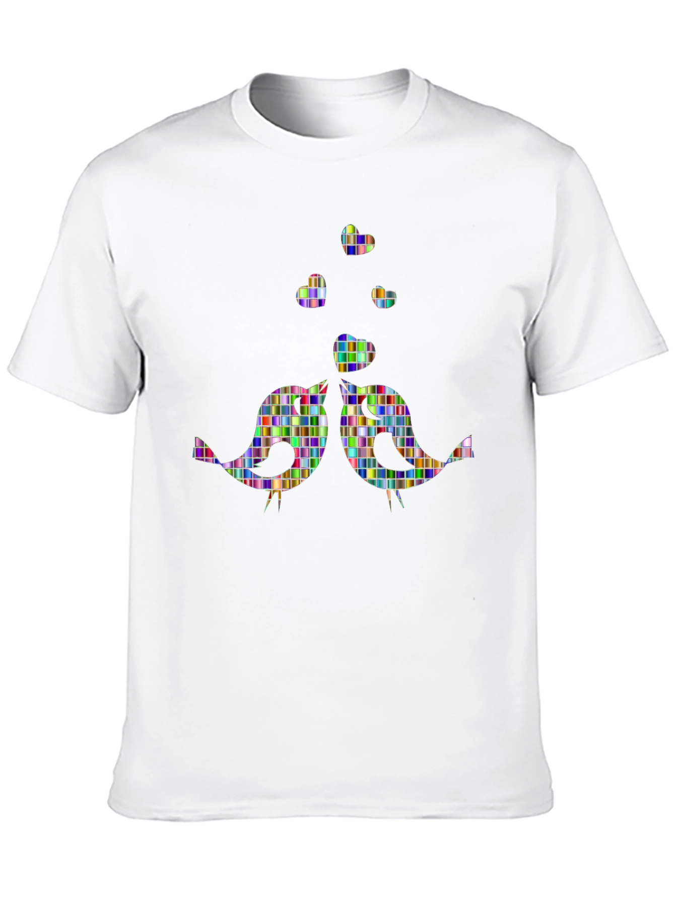 Whimsical Birds Graphic Tee - Unique Design