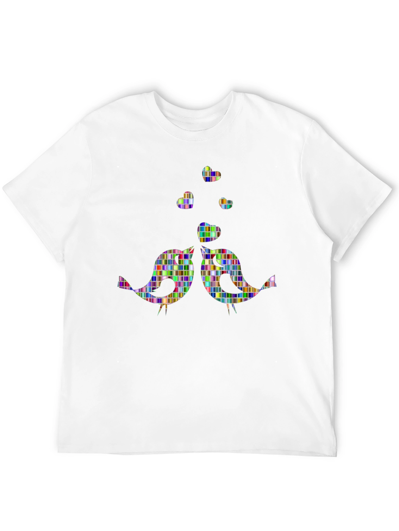 Whimsical Birds Graphic Tee - Unique Design