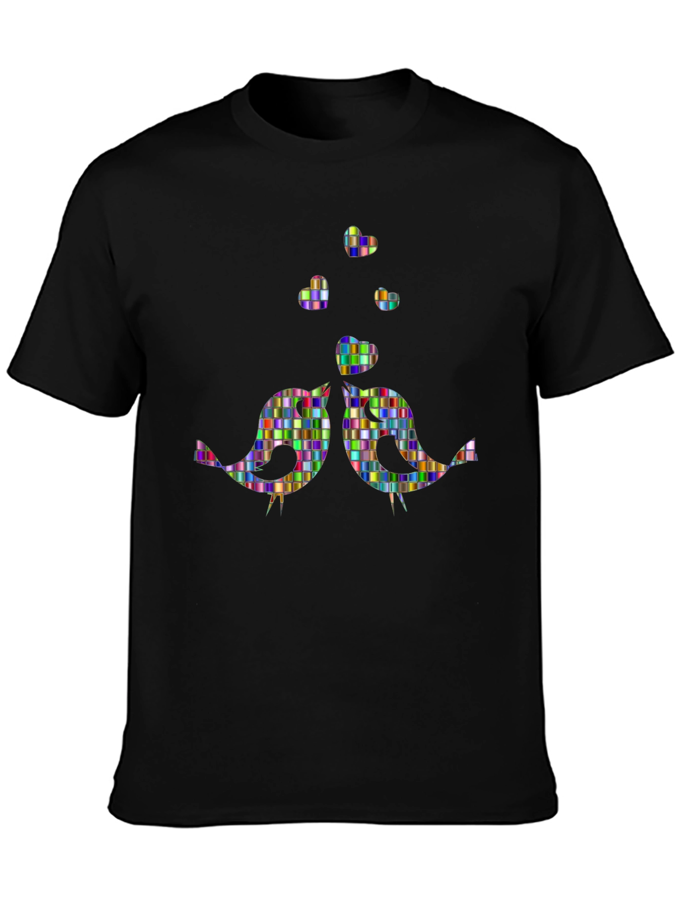 Whimsical Birds Graphic Tee - Unique Design