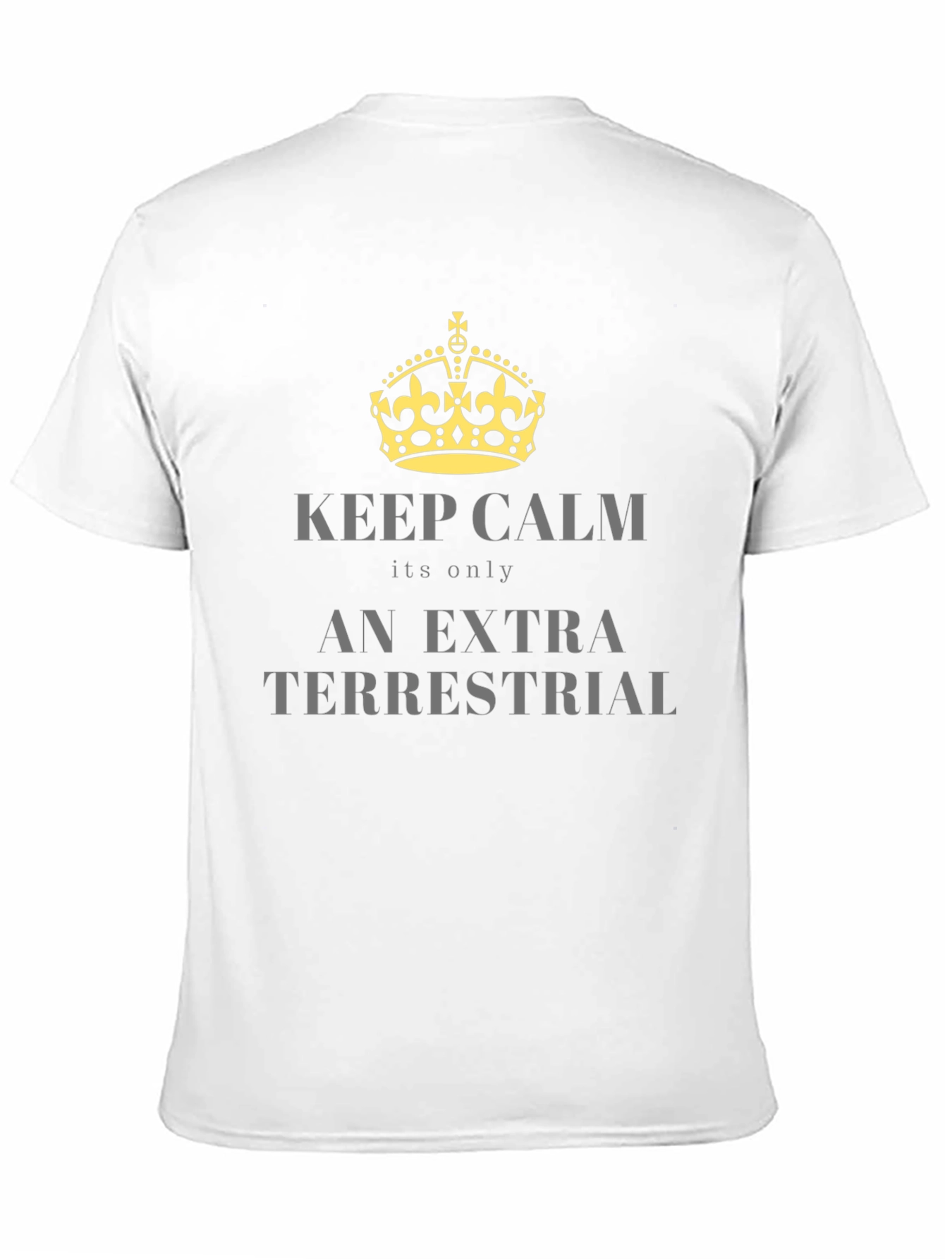 Keep Calm Extra Terrestrial Black T-Shirt