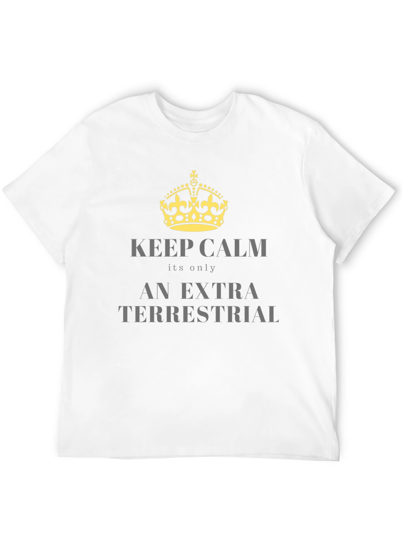 Keep Calm Extra Terrestrial Black T-Shirt
