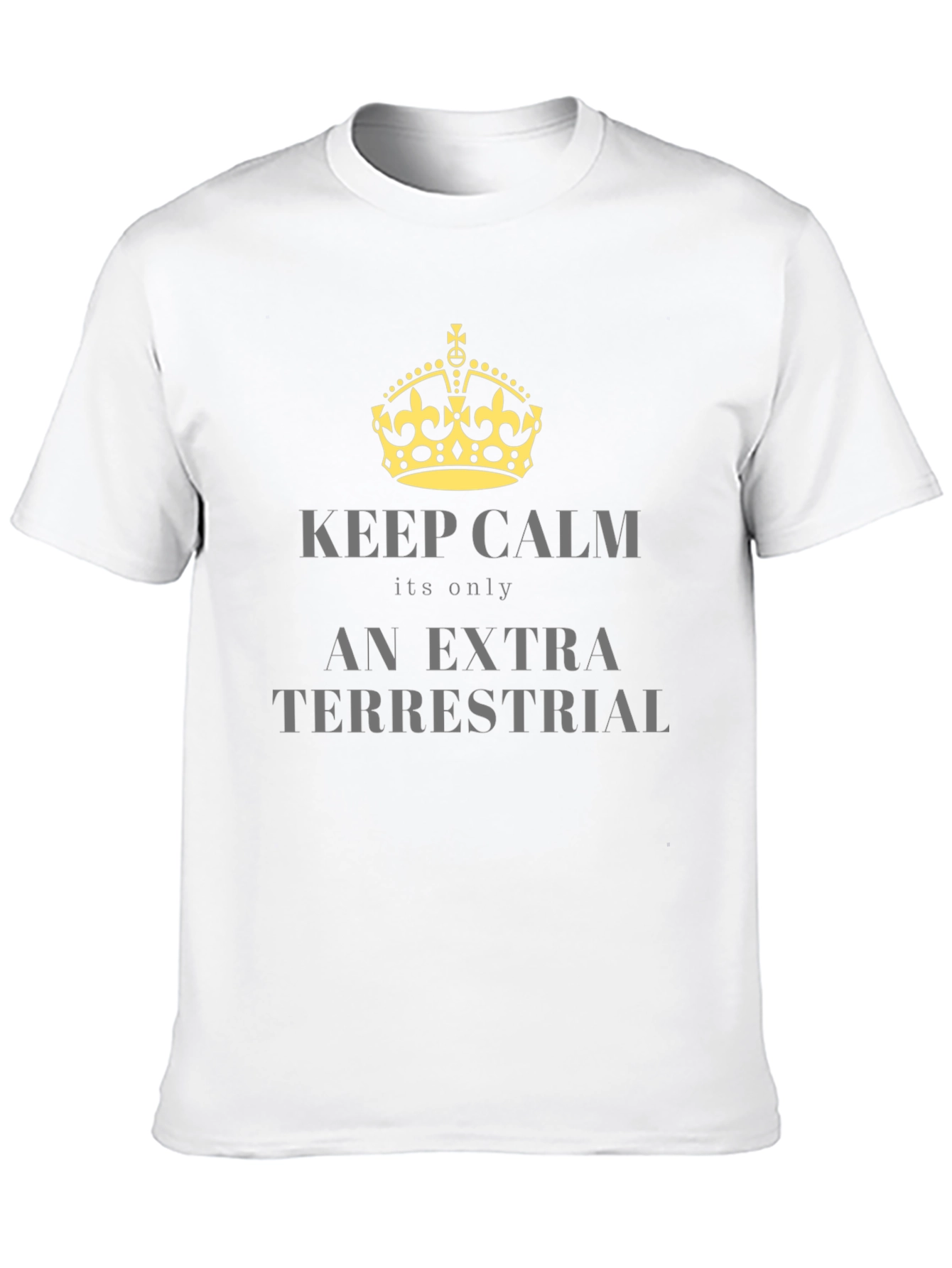 Keep Calm Extra Terrestrial Black T-Shirt