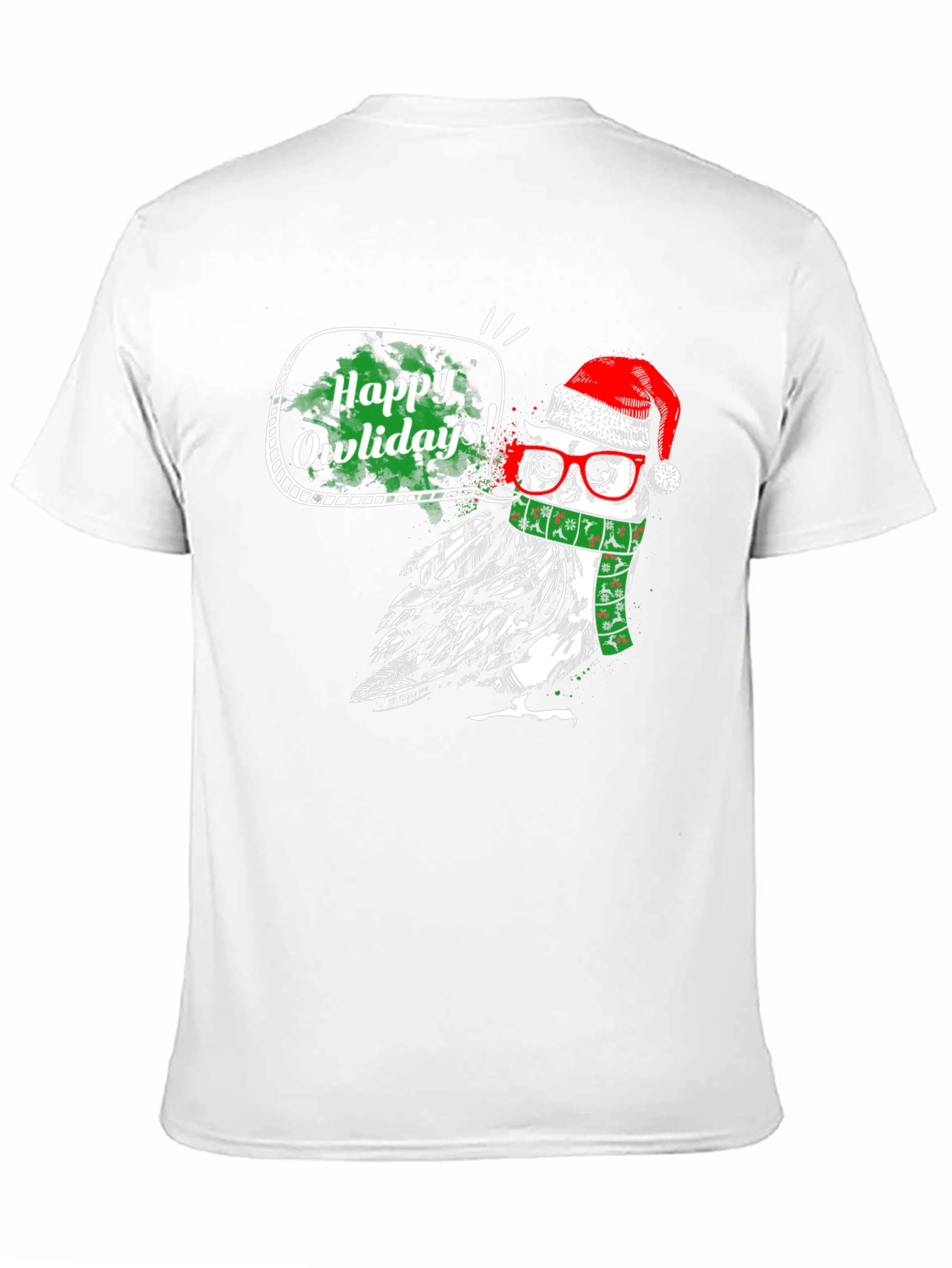 Happy Owlidays Christmas T-Shirt - Holiday Fun