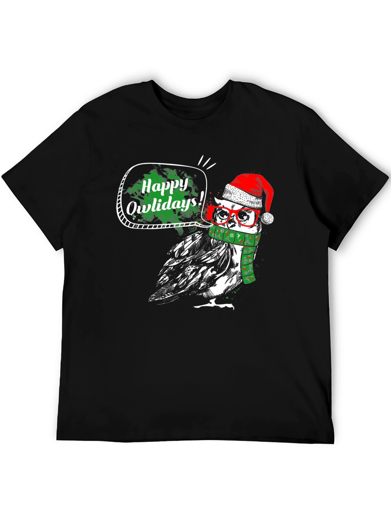 Happy Owlidays Christmas T-Shirt - Holiday Fun