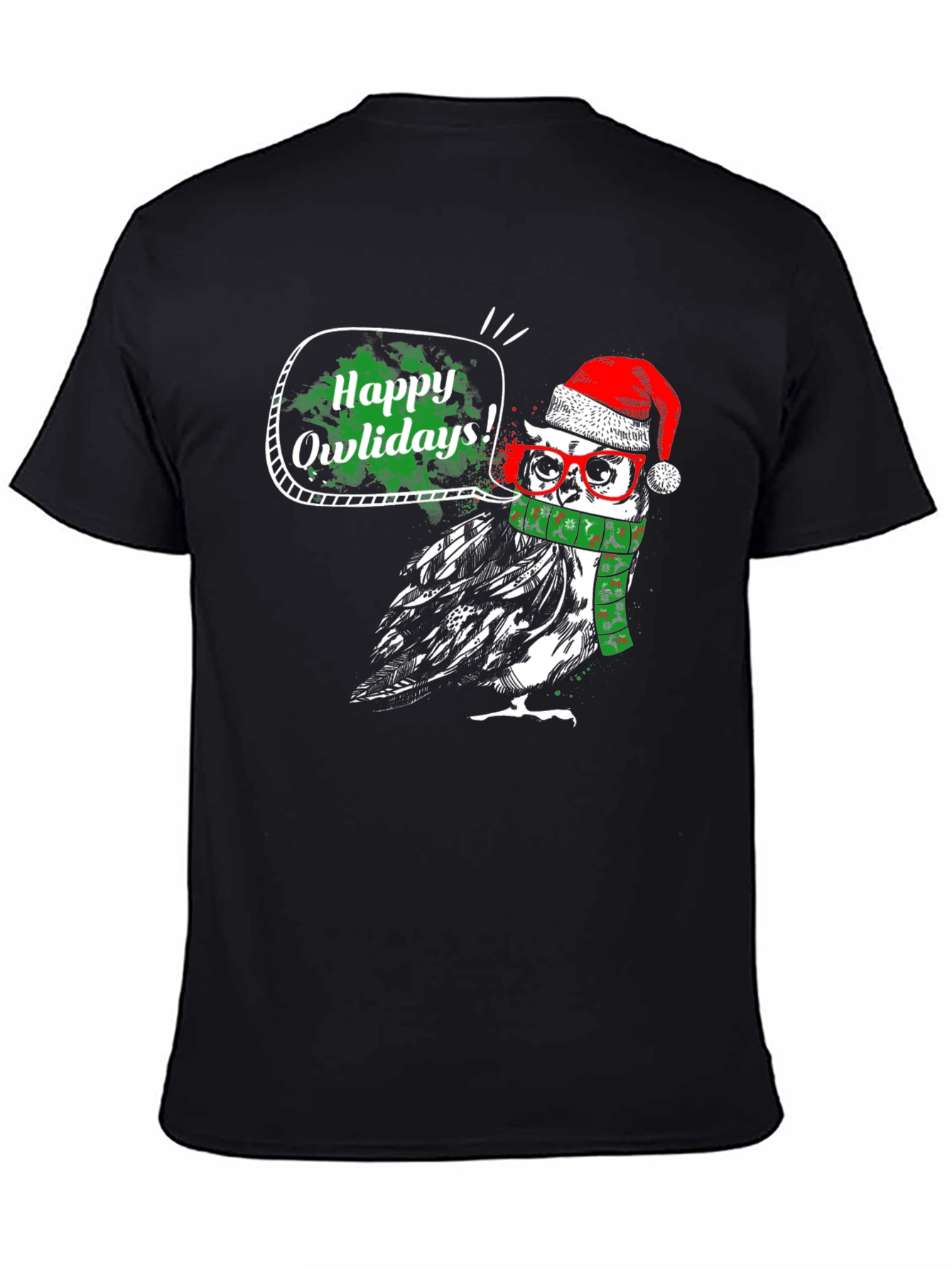 Happy Owlidays Christmas T-Shirt - Holiday Fun