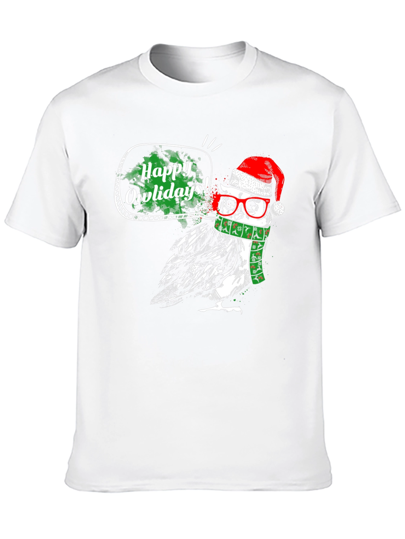 Happy Owlidays Christmas T-Shirt - Holiday Fun