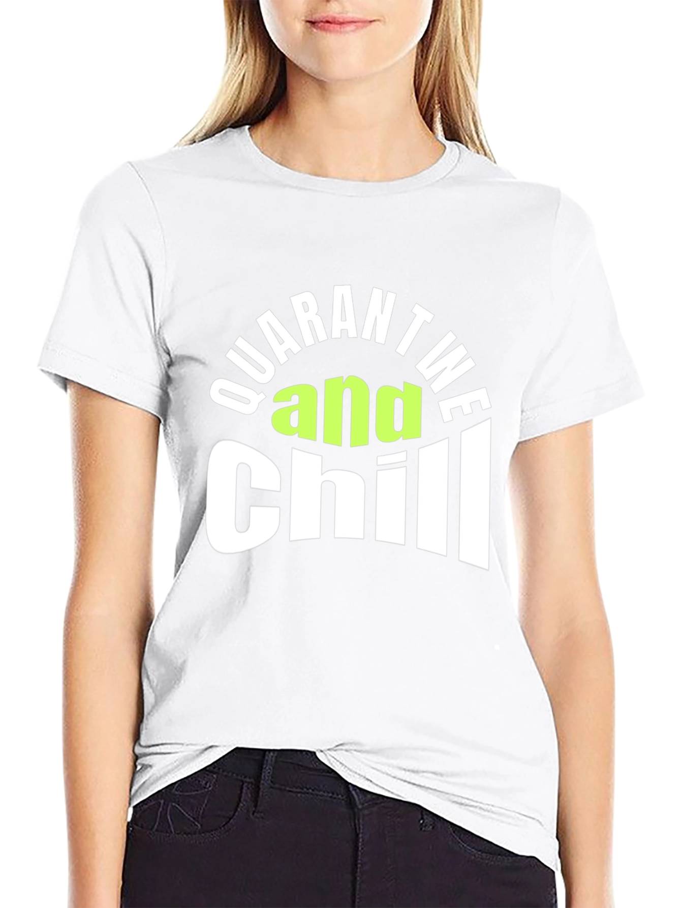 Quarantine and Chill Graphic Tee - Black