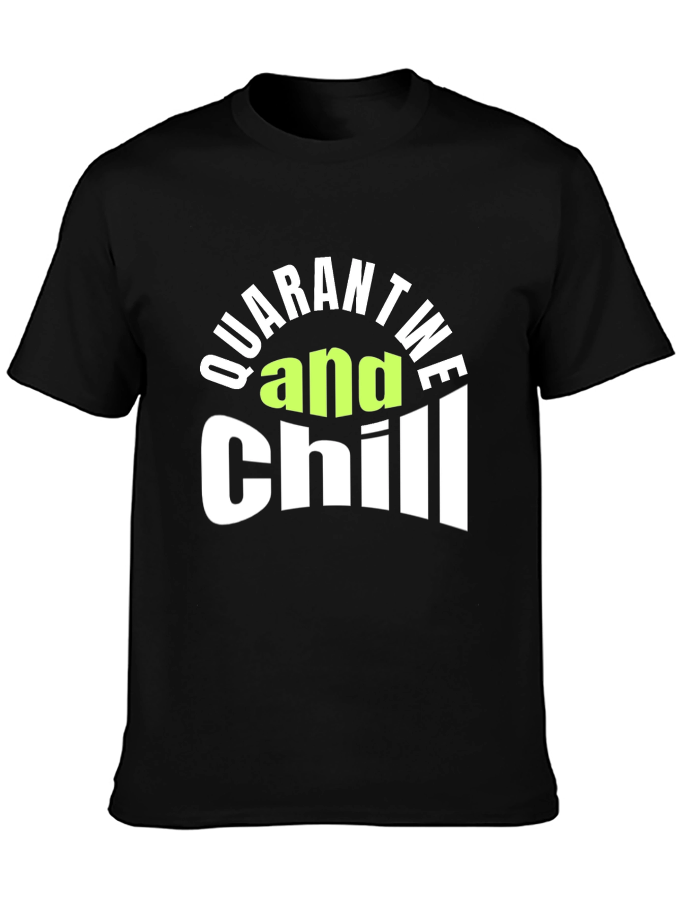 Quarantine and Chill Graphic Tee - Black