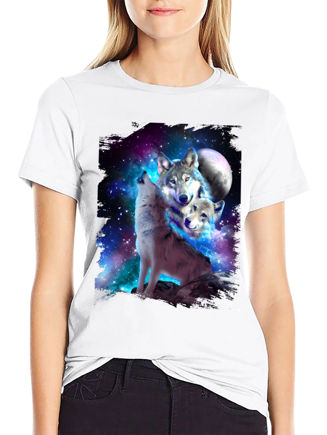 Wolf Pack Galaxy Graphic Tee