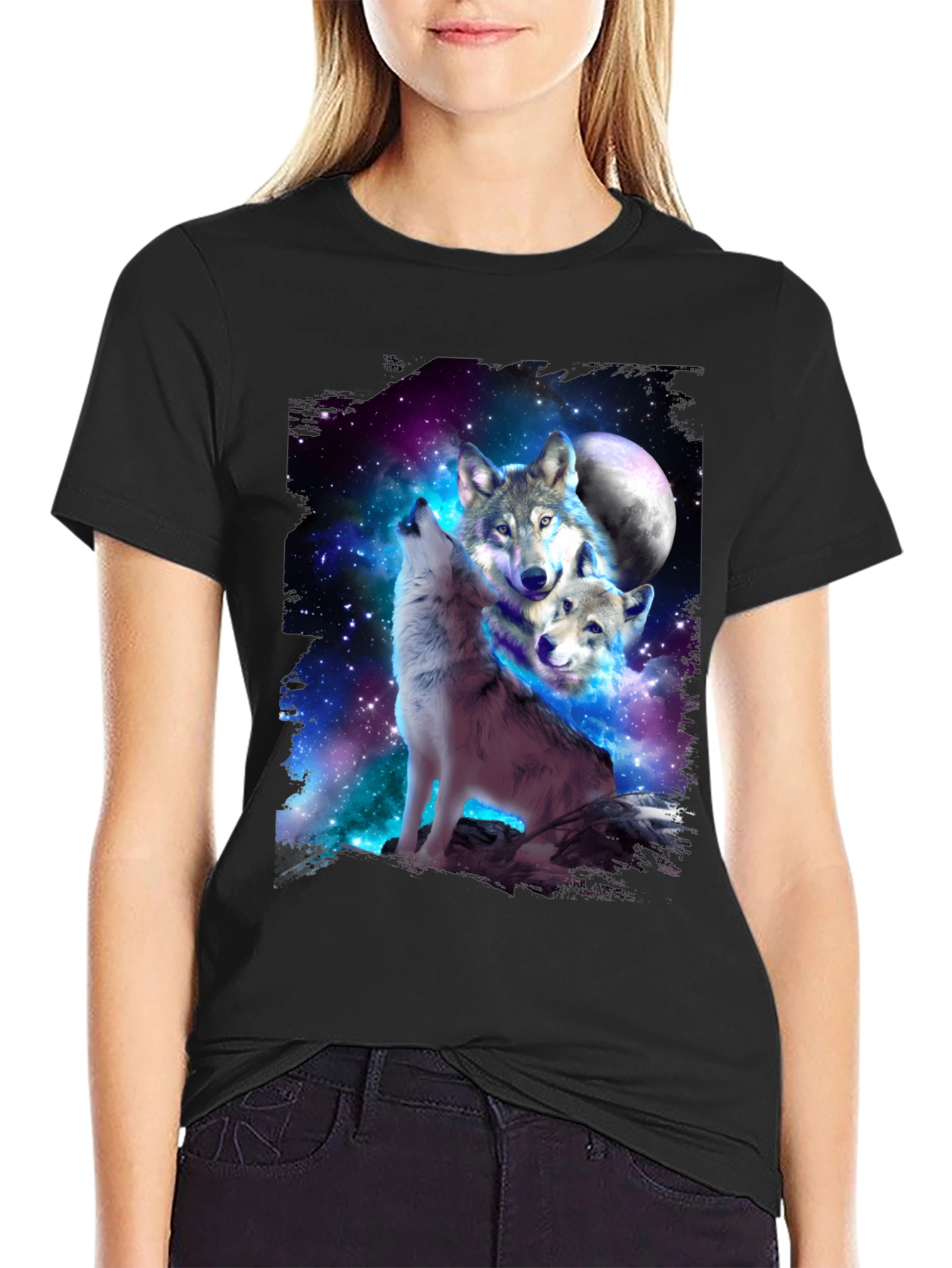 Wolf Pack Galaxy Graphic Tee