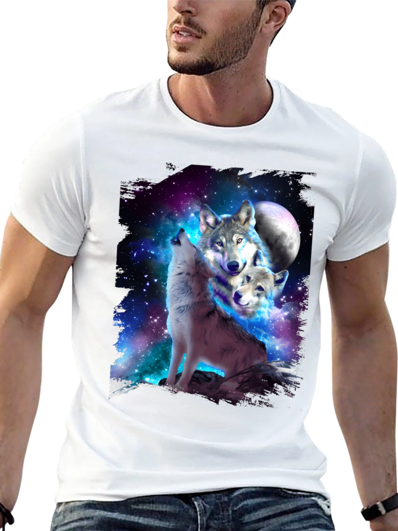 Wolf Pack Galaxy Graphic Tee