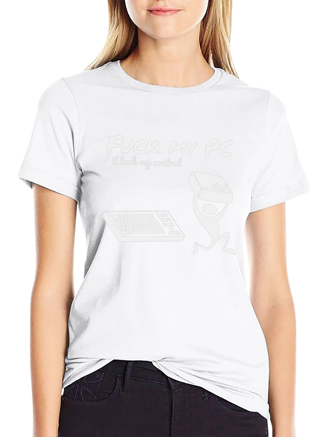 Funny F*ck My PC Graphic T-Shirt
