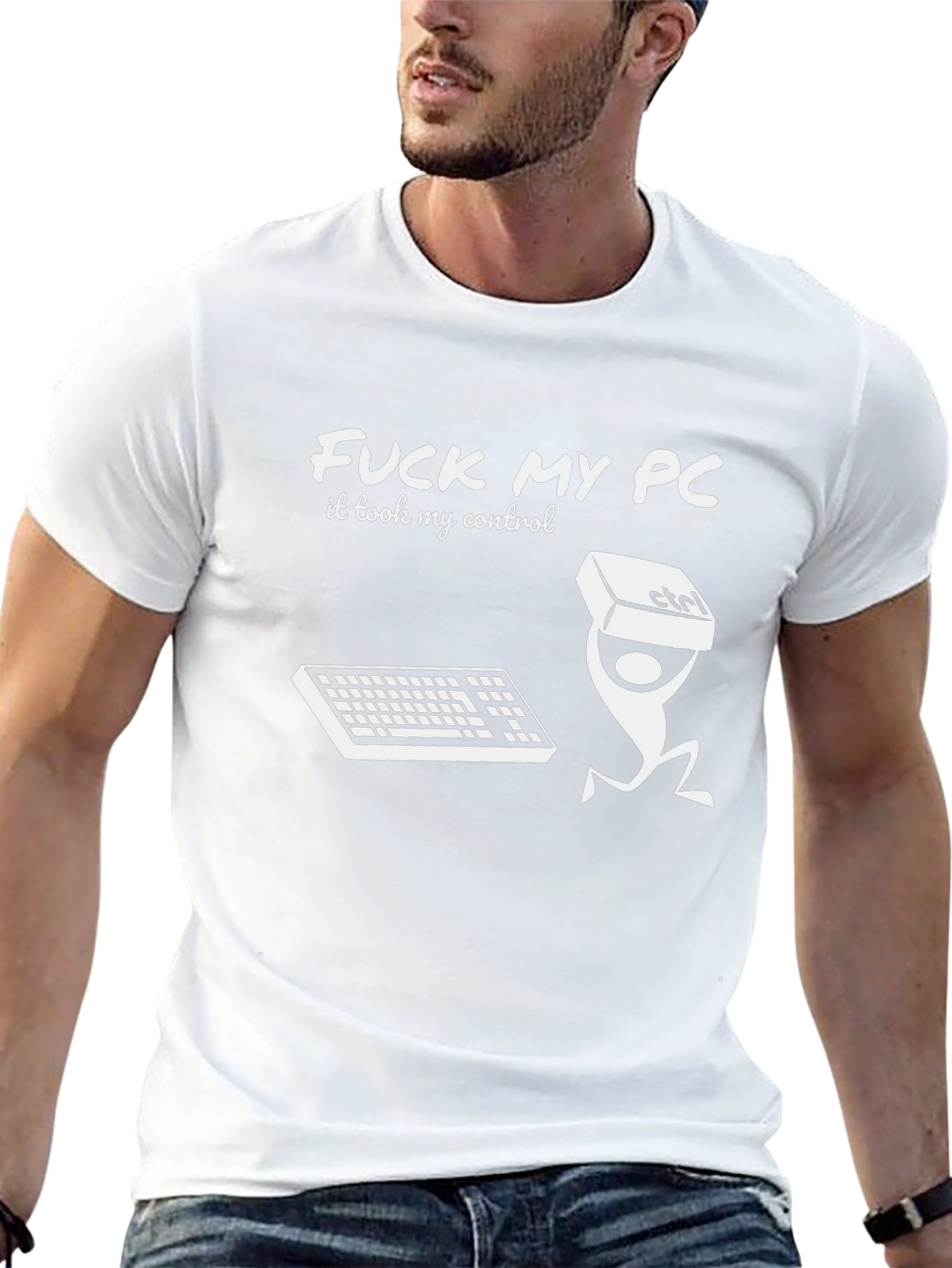 Funny F*ck My PC Graphic T-Shirt