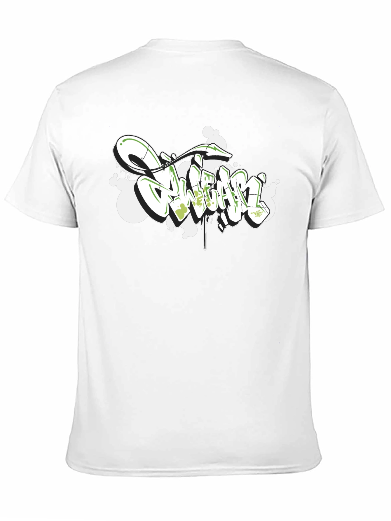 Urban Graffiti Style Black T-Shirt