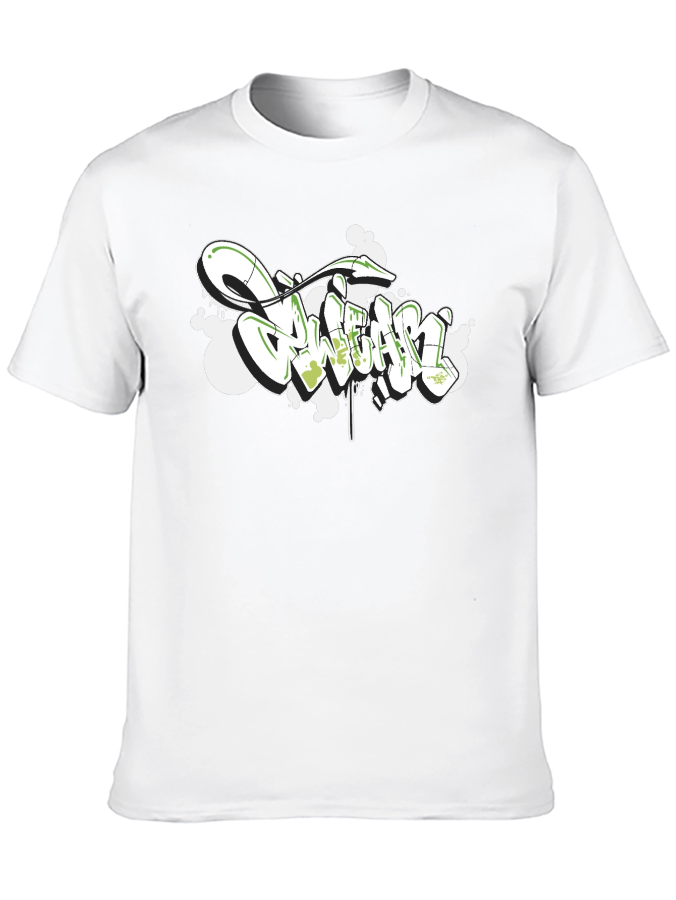 Urban Graffiti Style Black T-Shirt