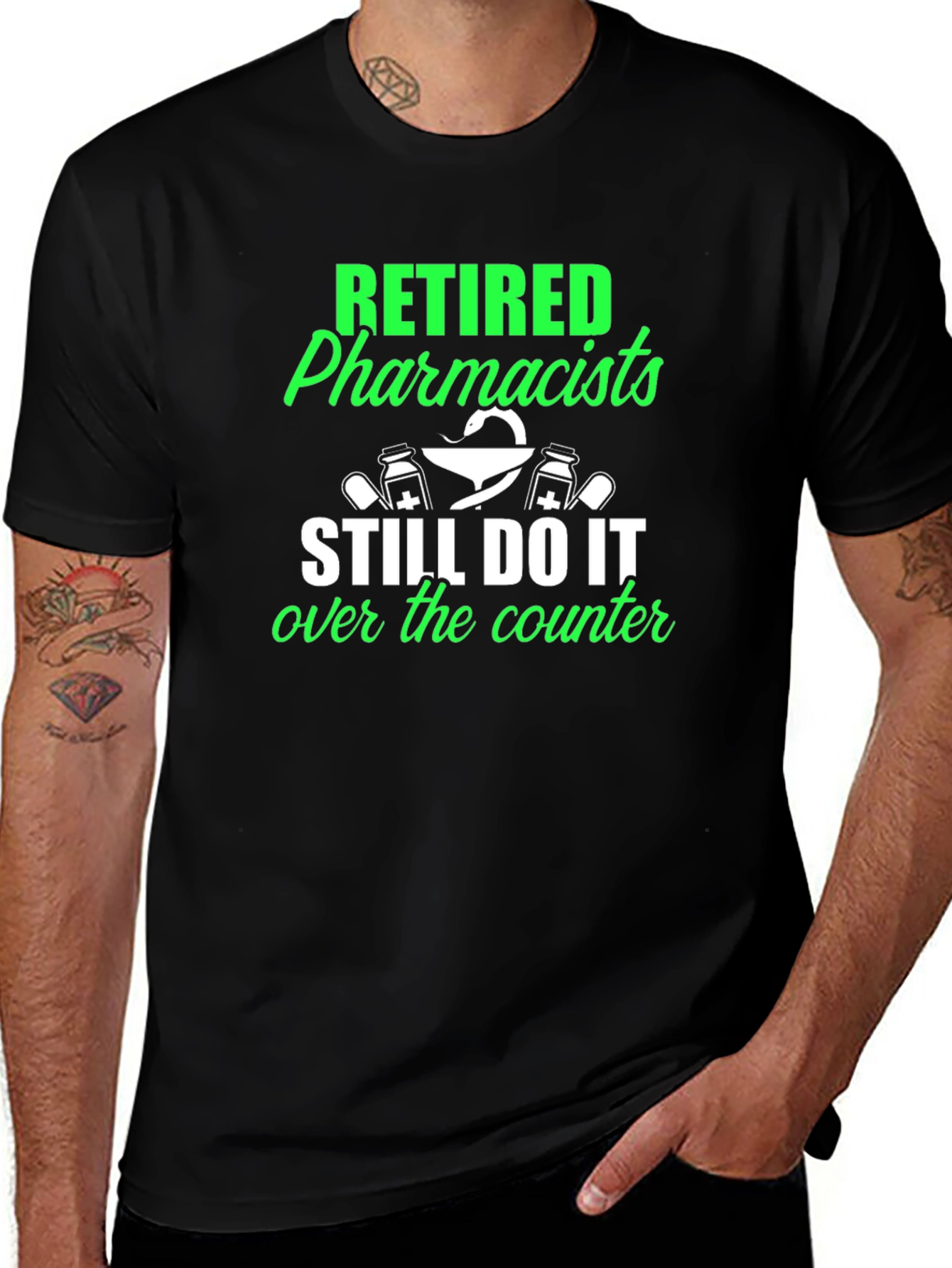 Retired Pharmacists T-Shirt - Novelty Gift Idea