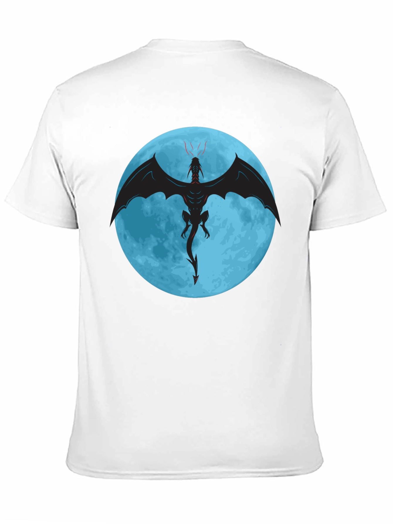 Dragon Moon Graphic Tee - Black T-Shirt