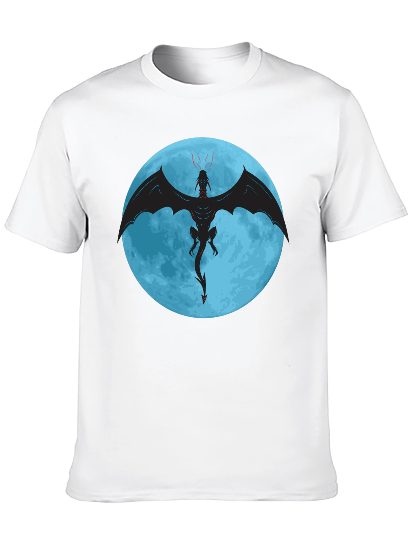 Dragon Moon Graphic Tee - Black T-Shirt