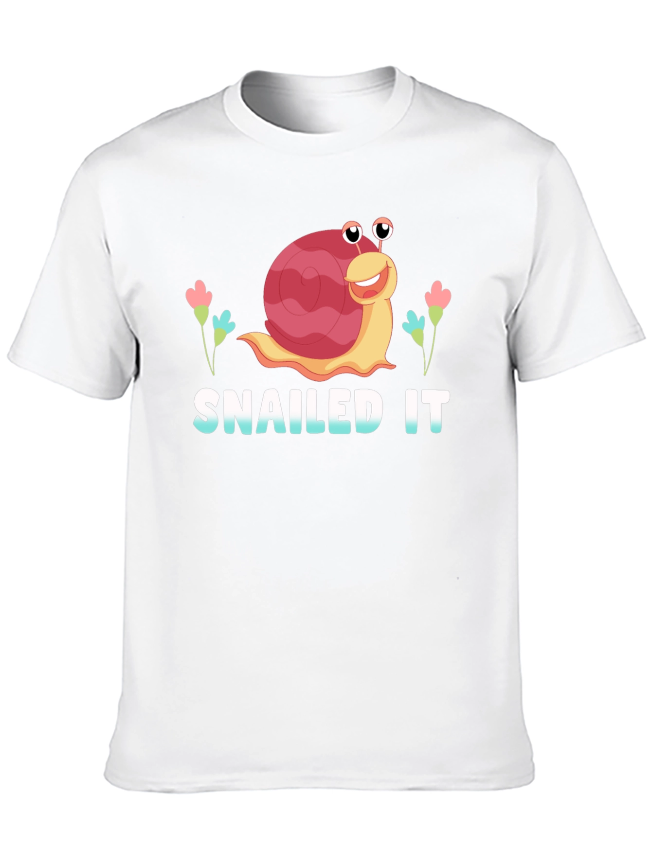 Snailed It! Funny Snail Graphic T-Shirt