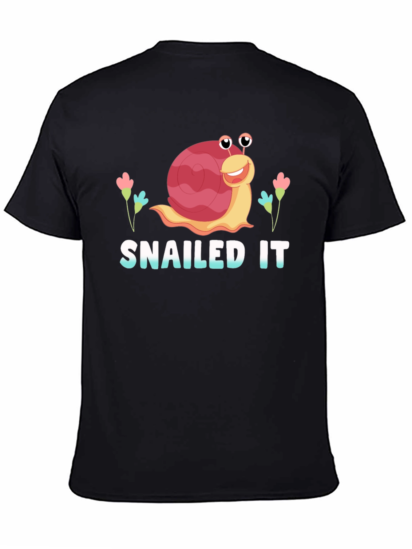 Snailed It! Funny Snail Graphic T-Shirt